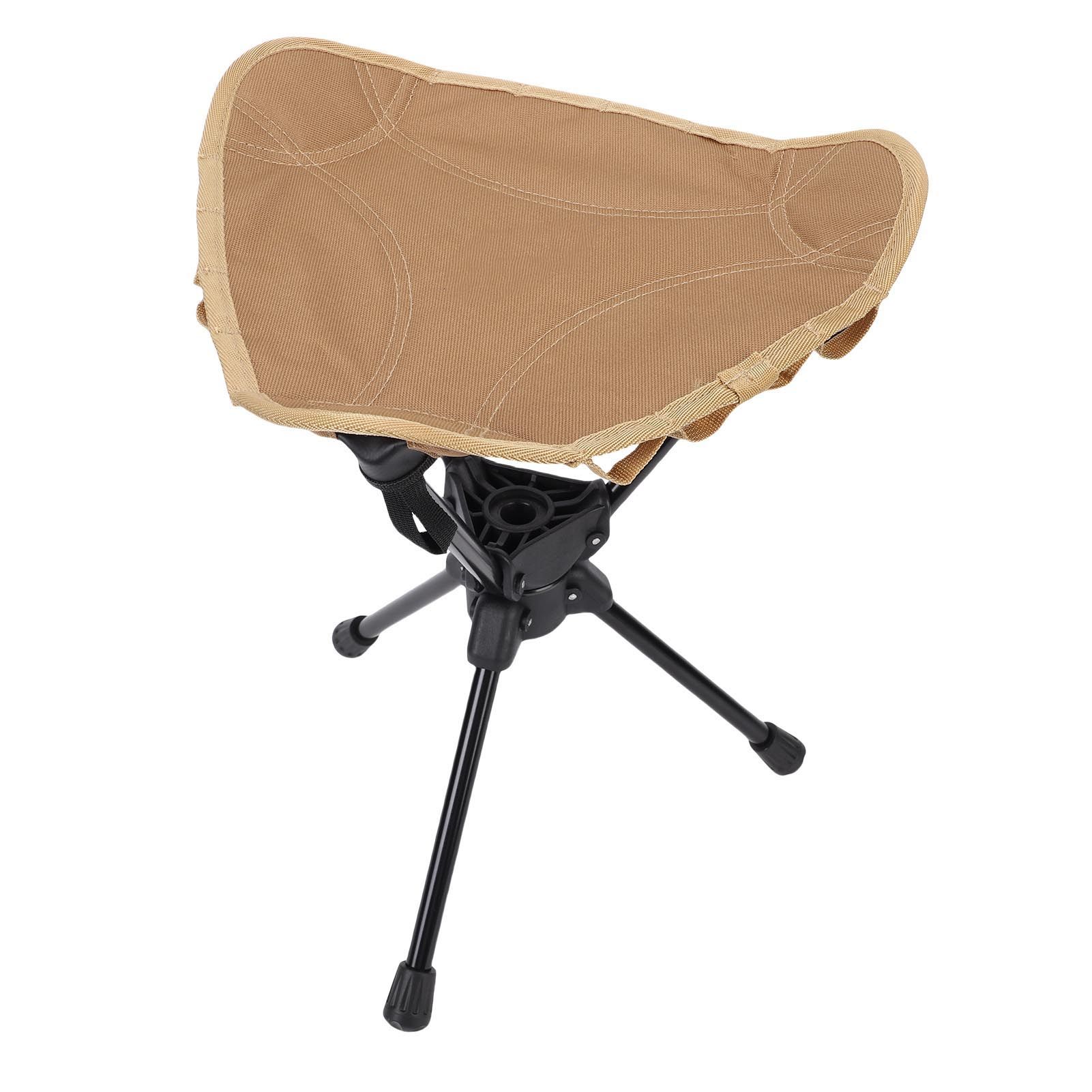 Folding Camping Stool 360 Degree Rotating Lightweight Triangular Portable view 10
