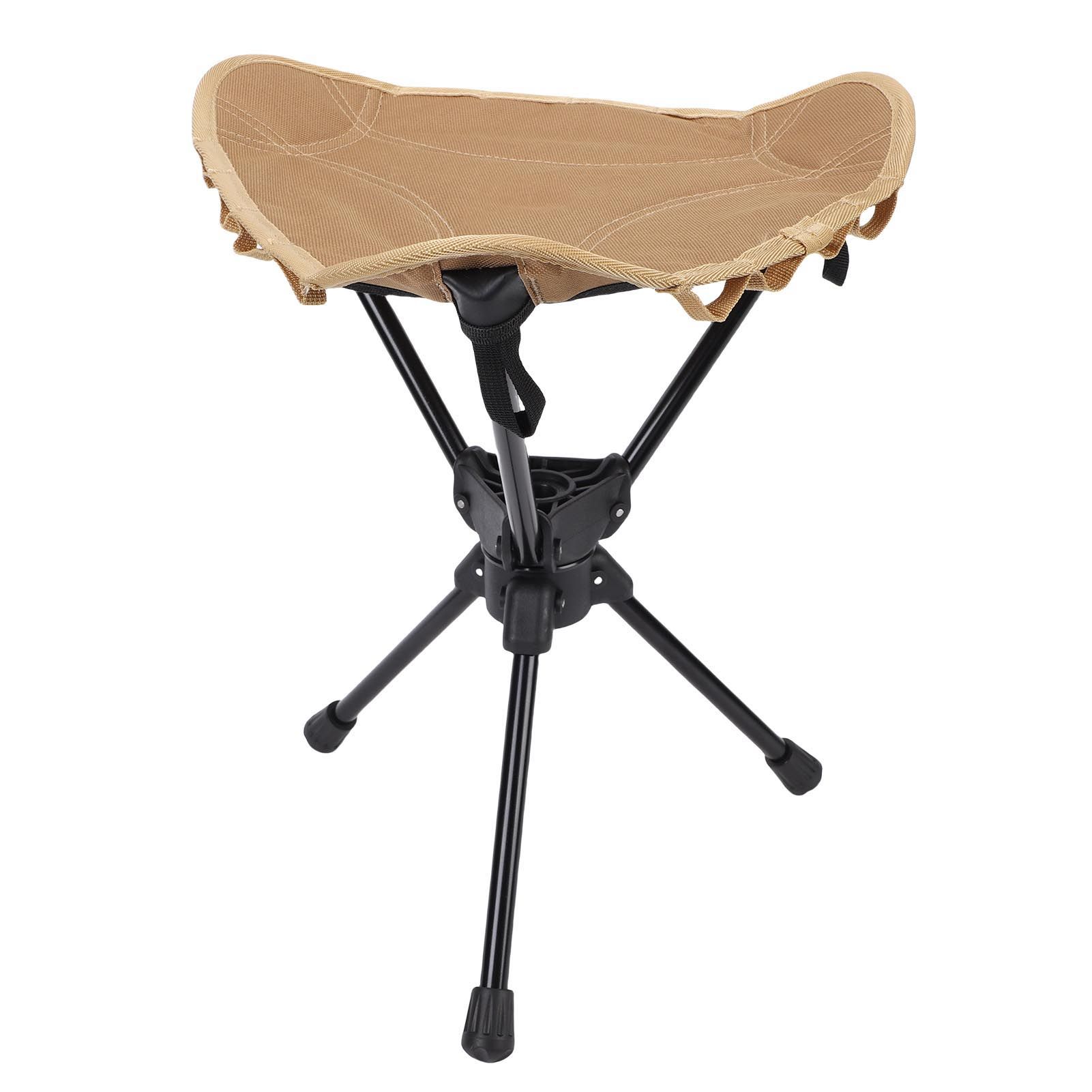 Folding Camping Stool 360 Degree Rotating Lightweight Triangular Portable view 11