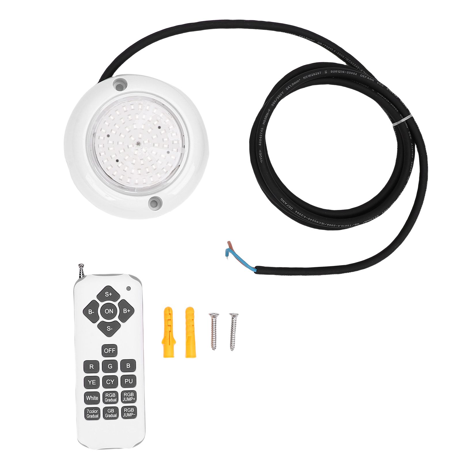 Pool Light 6W RGB Color Changing IP68 Water Proof Wall Mount Thin Submersible view 3