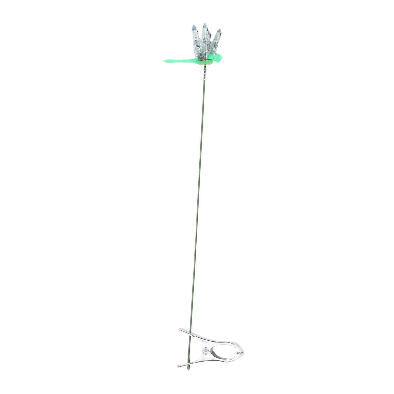 10pcs Dragonfly Clamps Dragonfly Humming Bird Stakes Deer Horse Fly Deterrent view 8