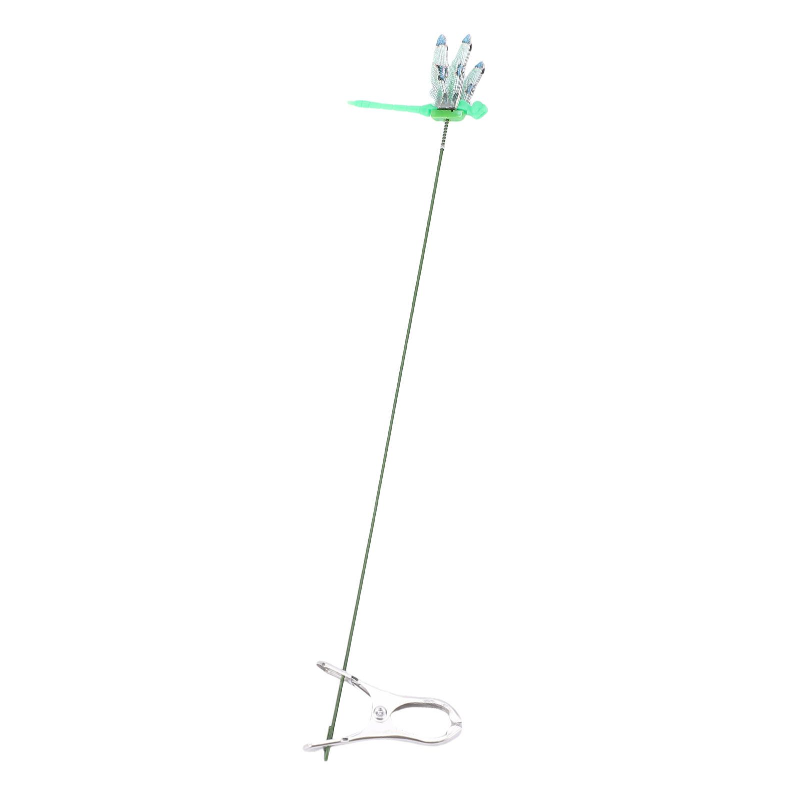 10pcs Dragonfly Clamps Dragonfly Humming Bird Stakes Deer Horse Fly Deterrent view 9