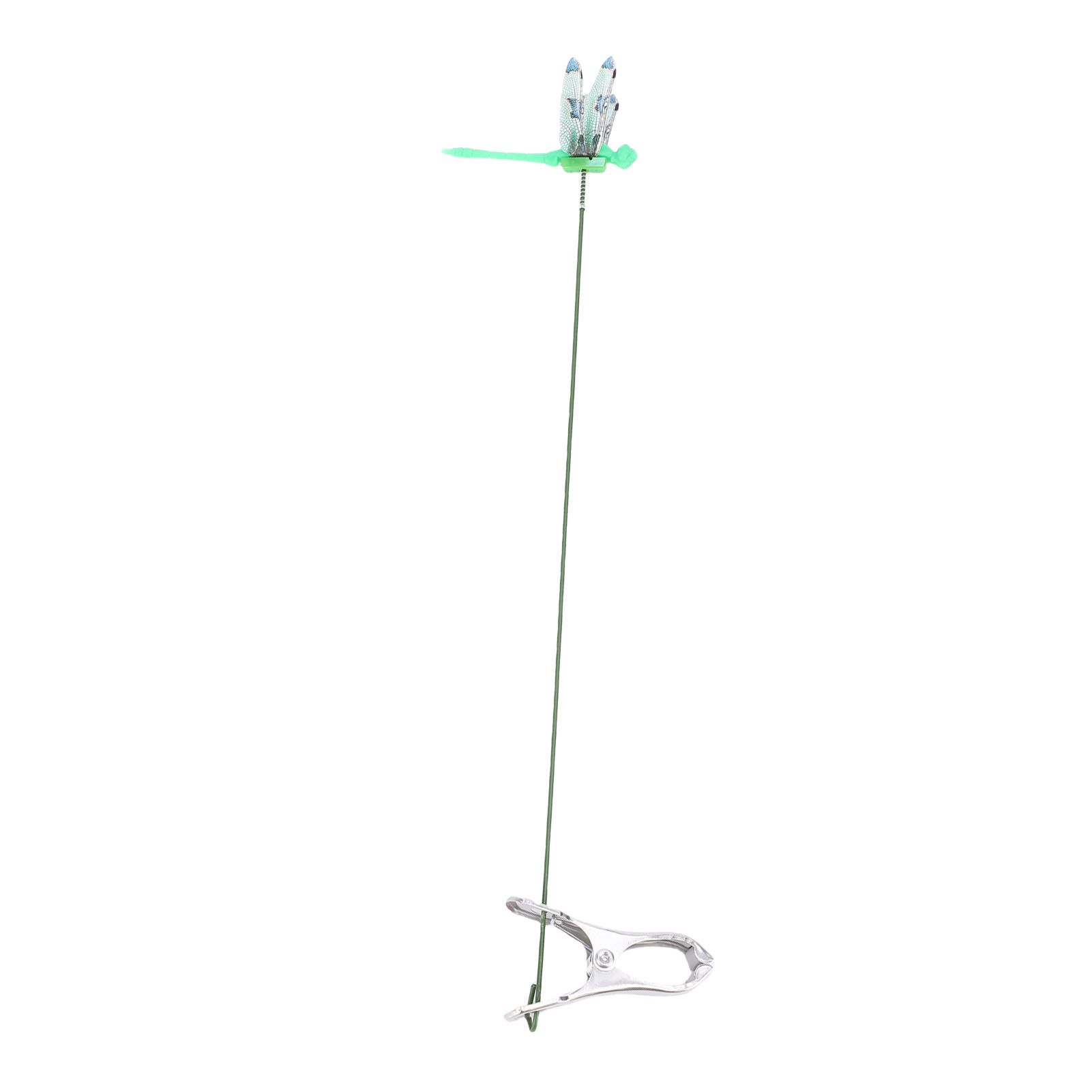 10pcs Dragonfly Clamps Dragonfly Humming Bird Stakes Deer Horse Fly Deterrent view 10