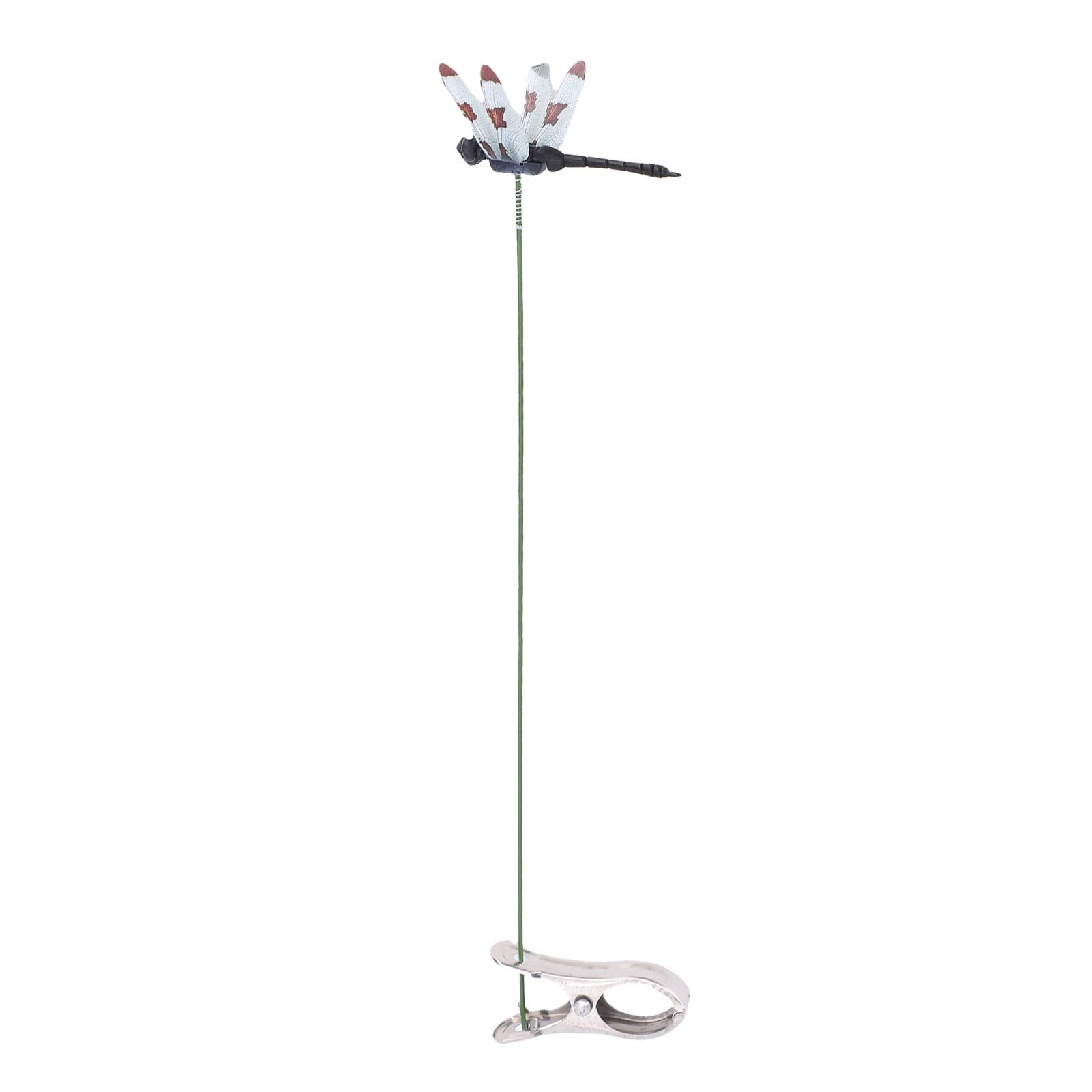 10pcs Dragonfly Clamps Dragonfly Humming Bird Stakes Deer Horse Fly Deterrent view 6