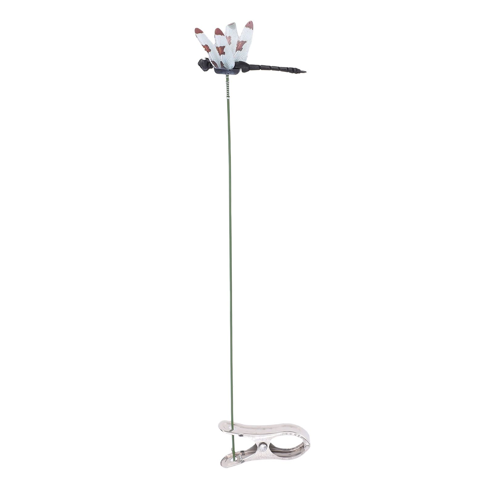 10pcs Dragonfly Clamps Dragonfly Humming Bird Stakes Deer Horse Fly Deterrent view 7