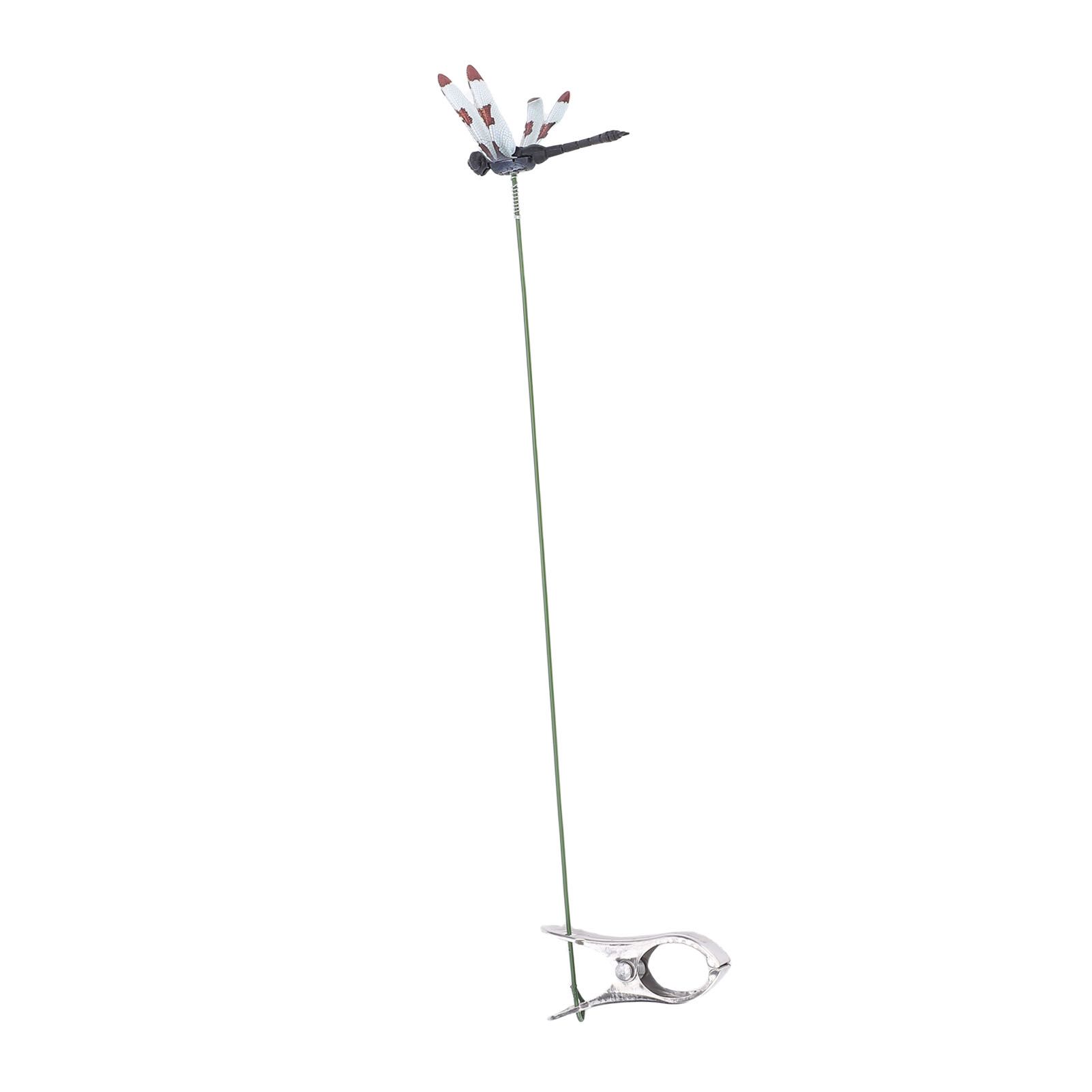 10pcs Dragonfly Clamps Dragonfly Humming Bird Stakes Deer Horse Fly Deterrent view 8