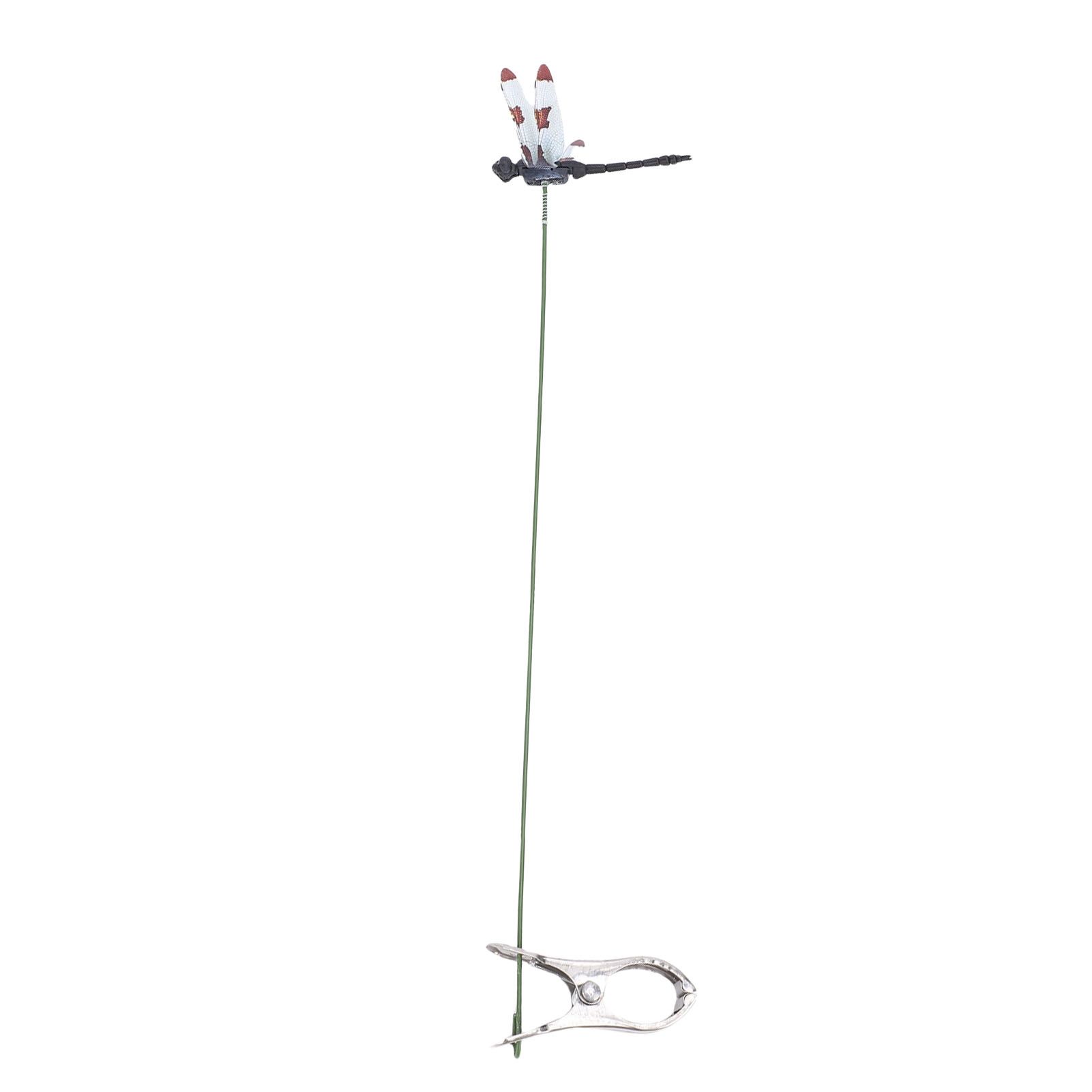 10pcs Dragonfly Clamps Dragonfly Humming Bird Stakes Deer Horse Fly Deterrent view 10