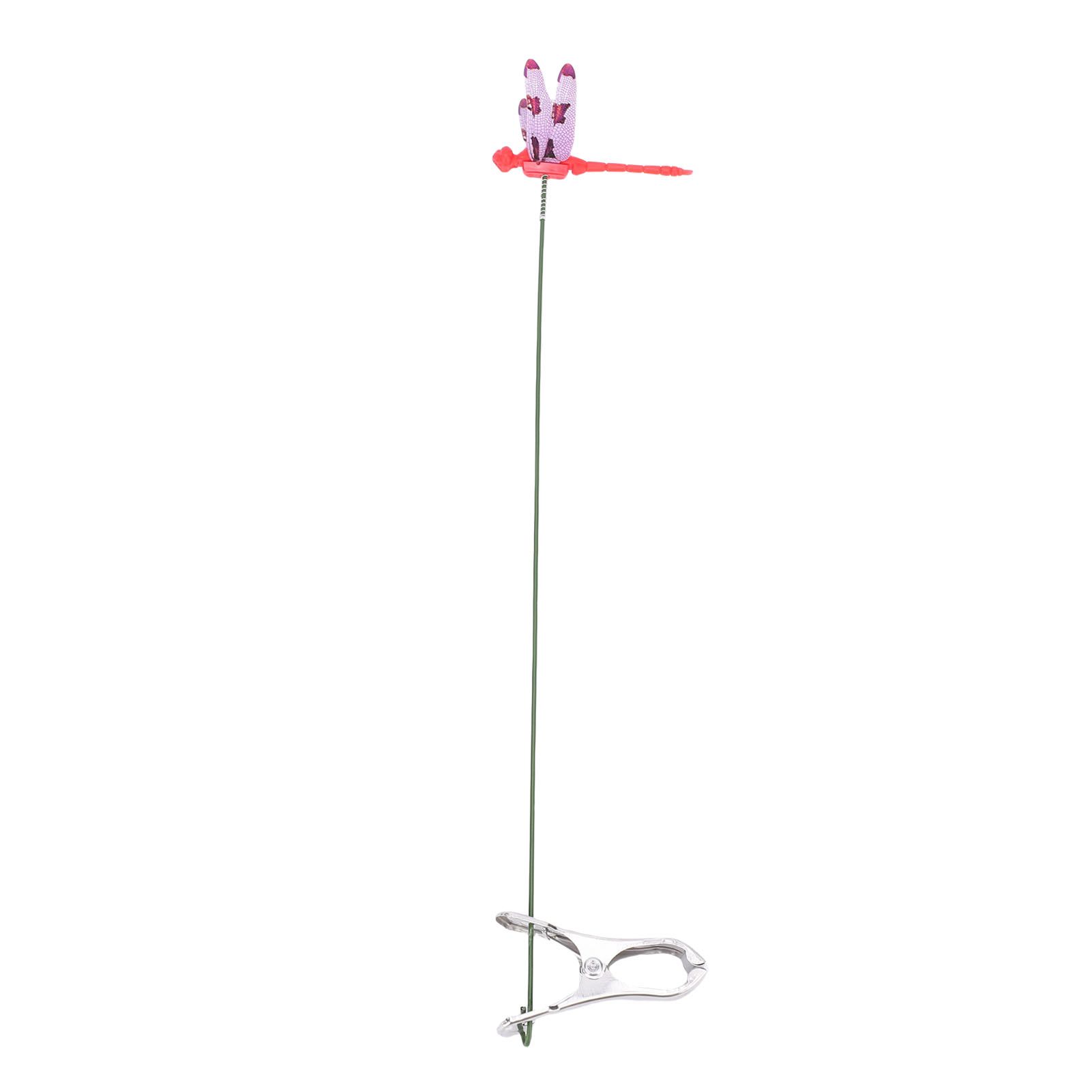 10pcs Dragonfly Clamps Dragonfly Humming Bird Stakes Deer Horse Fly Deterrent