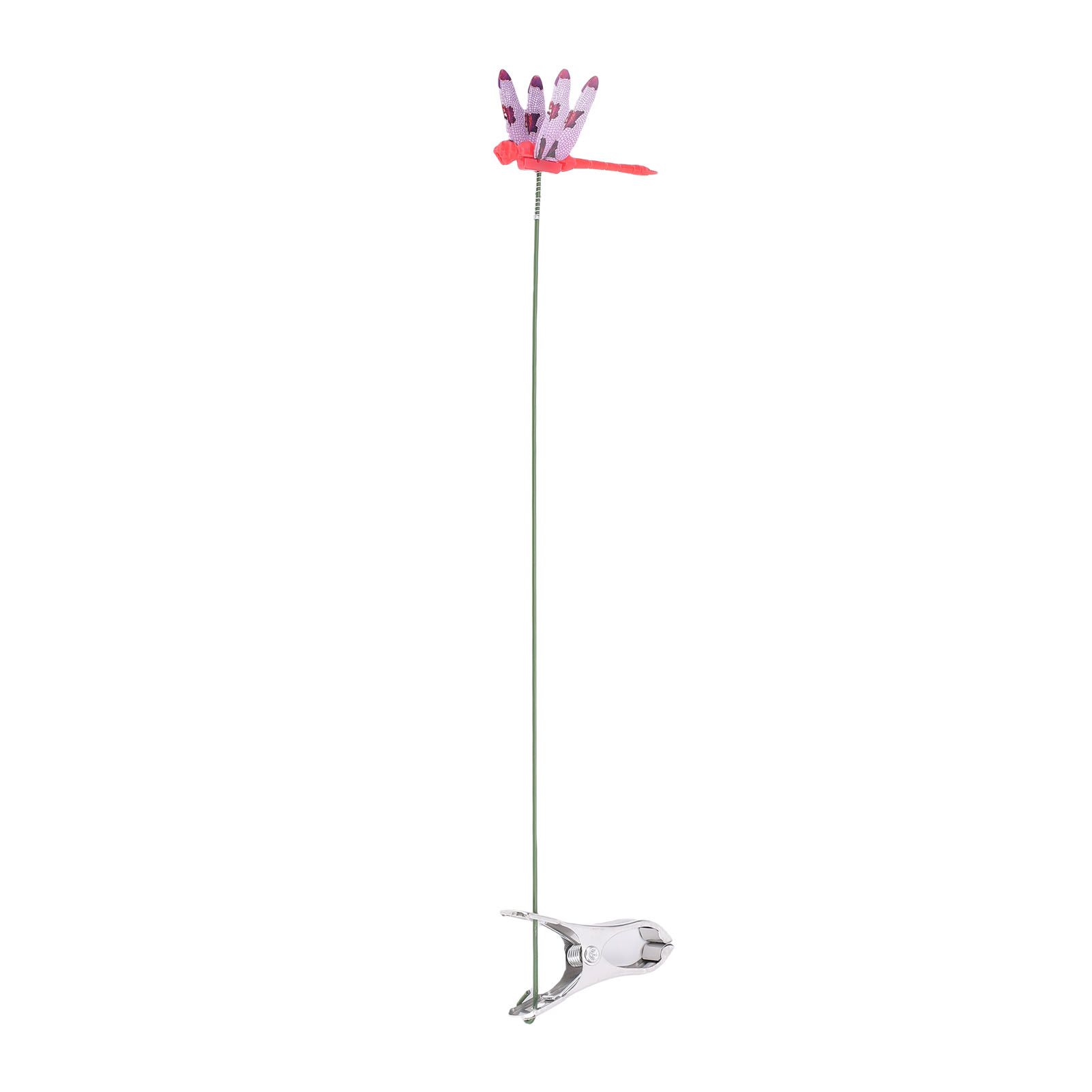 10pcs Dragonfly Clamps Dragonfly Humming Bird Stakes Deer Horse Fly Deterrent view 3
