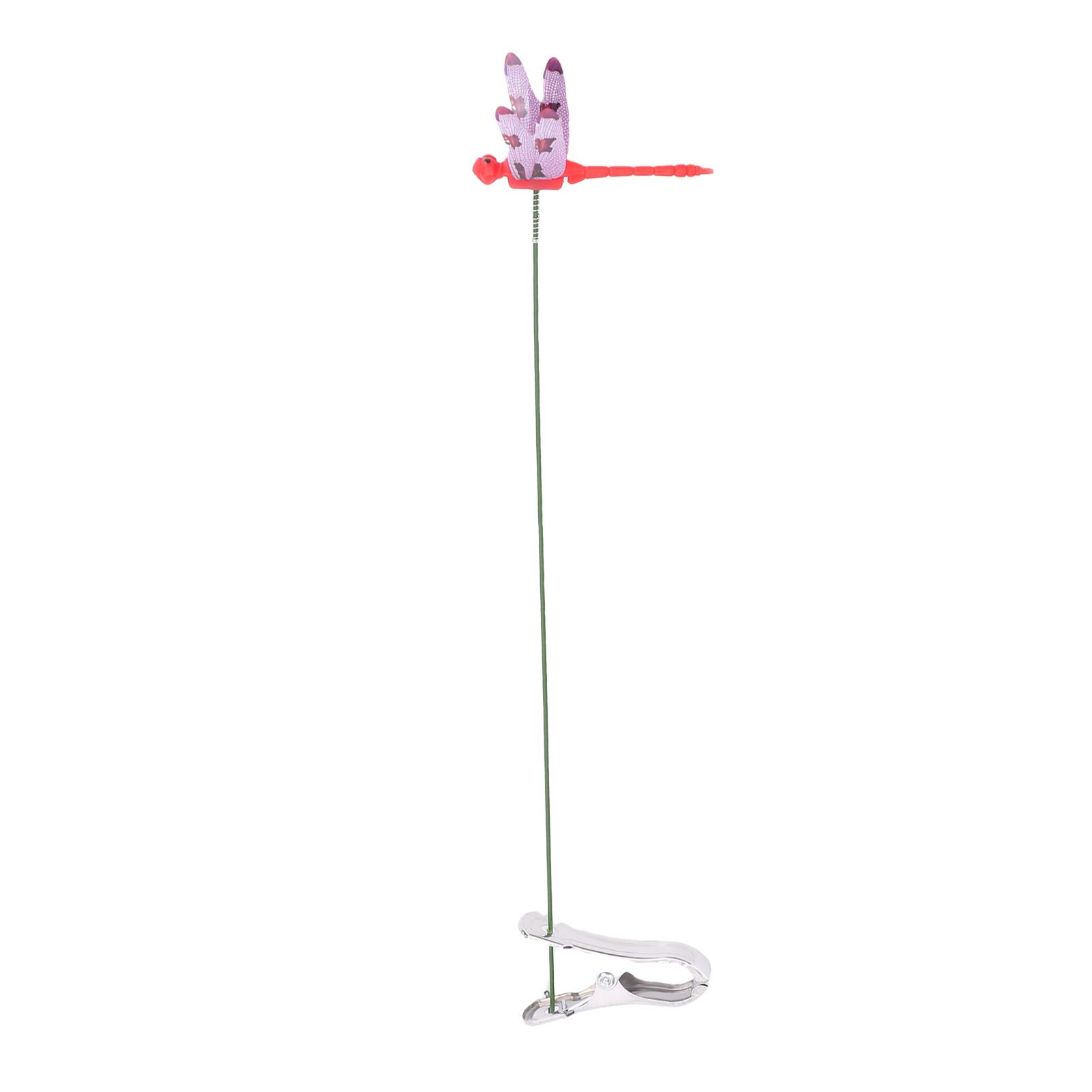 10pcs Dragonfly Clamps Dragonfly Humming Bird Stakes Deer Horse Fly Deterrent view 6