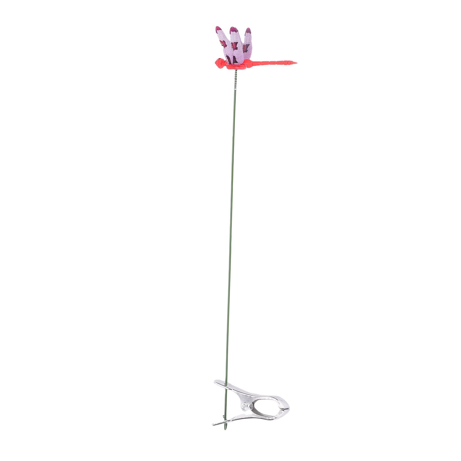 10pcs Dragonfly Clamps Dragonfly Humming Bird Stakes Deer Horse Fly Deterrent view 8