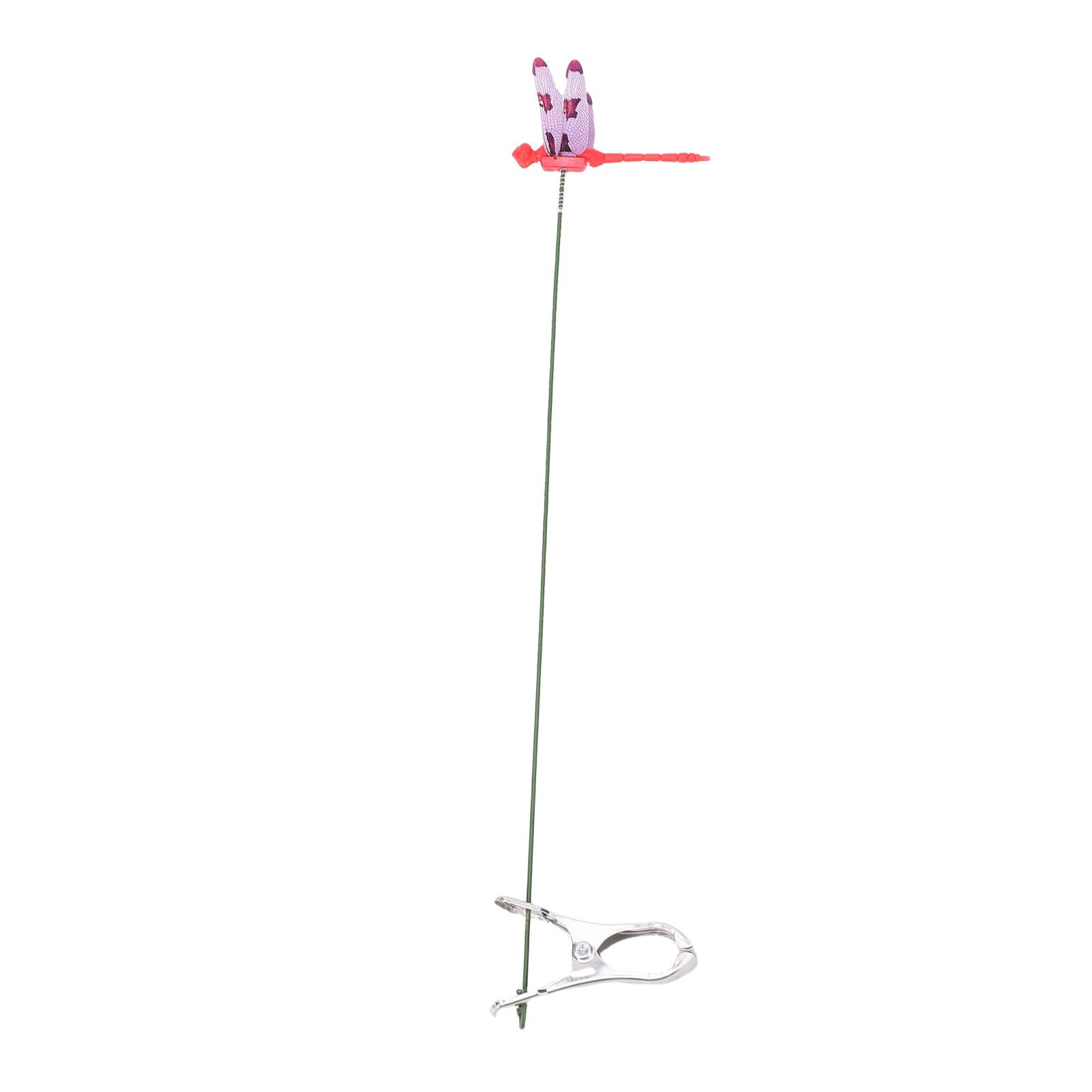 10pcs Dragonfly Clamps Dragonfly Humming Bird Stakes Deer Horse Fly Deterrent view 9