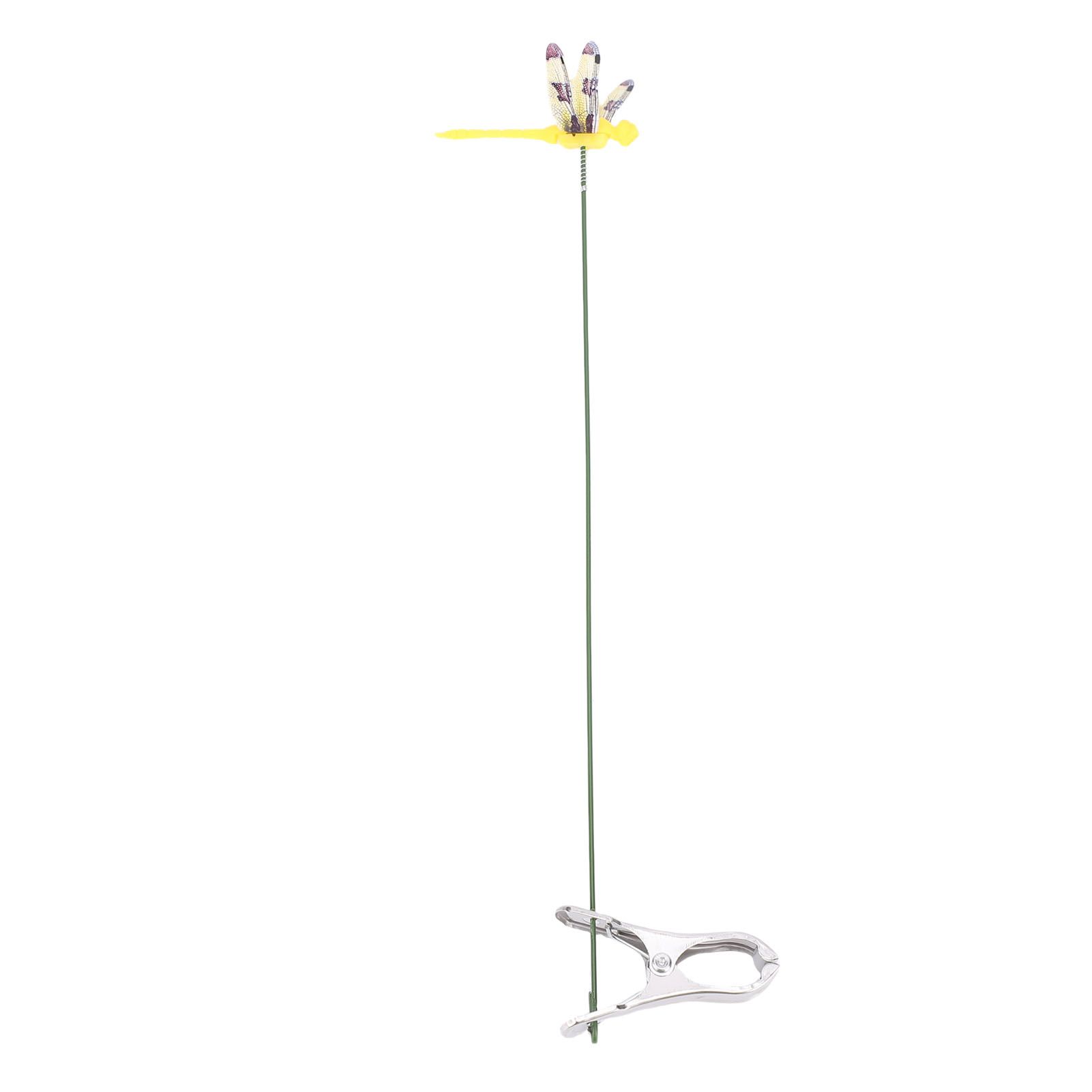 10pcs Dragonfly Clamps Dragonfly Humming Bird Stakes Deer Horse Fly Deterrent