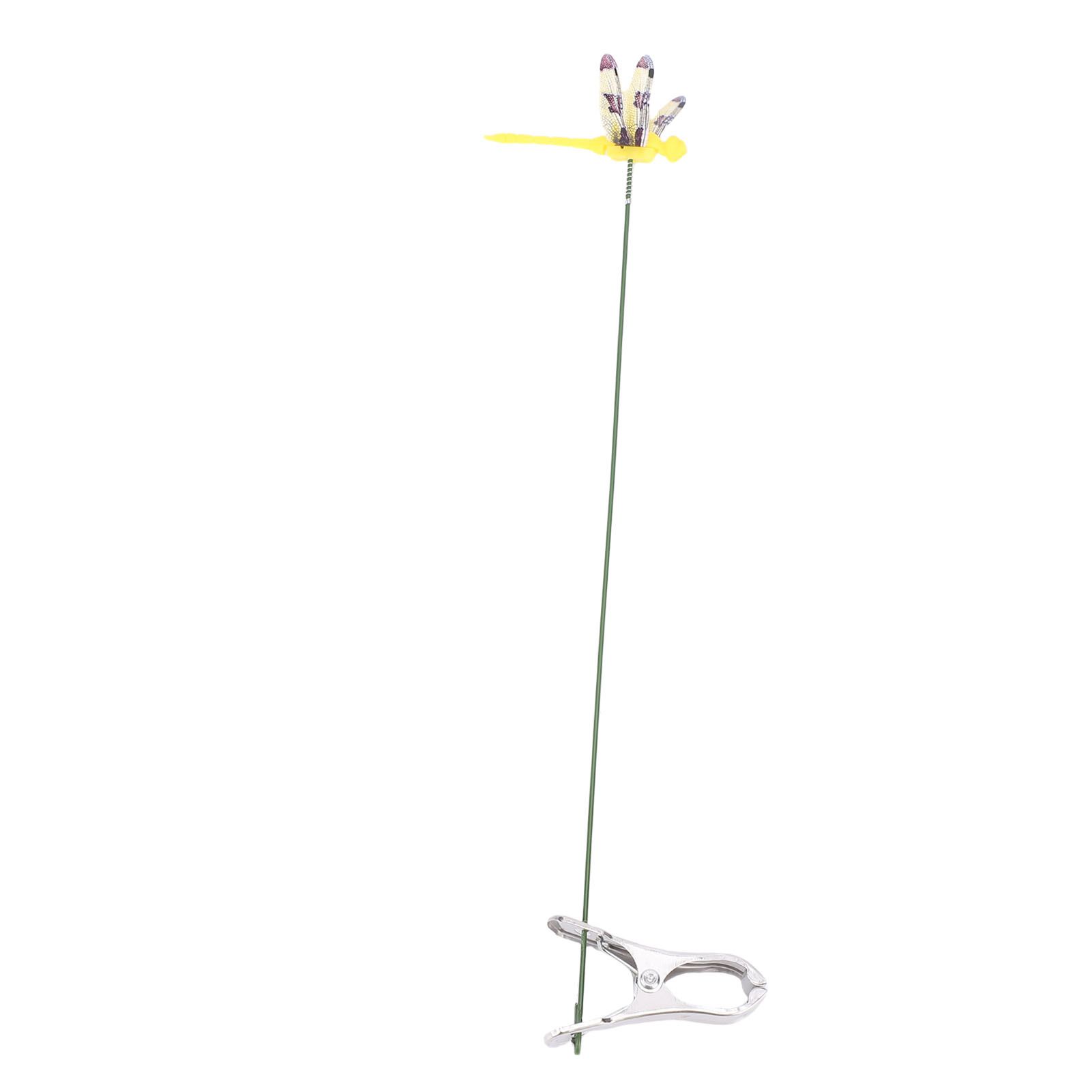 10pcs Dragonfly Clamps Dragonfly Humming Bird Stakes Deer Horse Fly Deterrent view 6