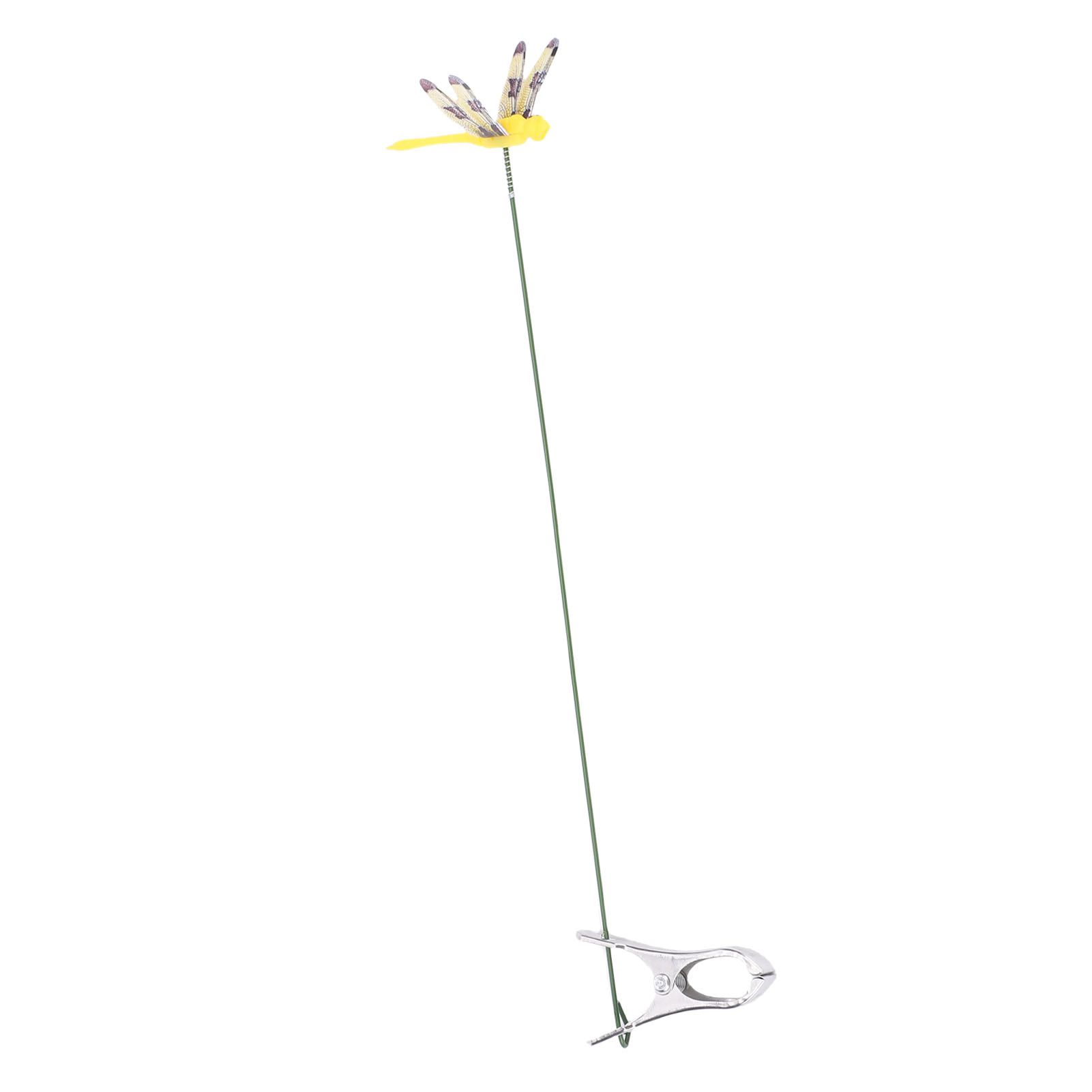 10pcs Dragonfly Clamps Dragonfly Humming Bird Stakes Deer Horse Fly Deterrent view 8