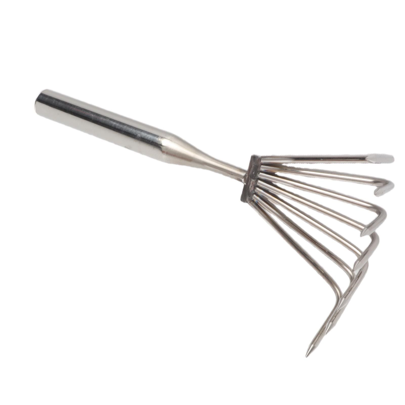 Stainless Steel Hand Rake Soil Tiller Small Beach Rake with Comfortable Handle view 10