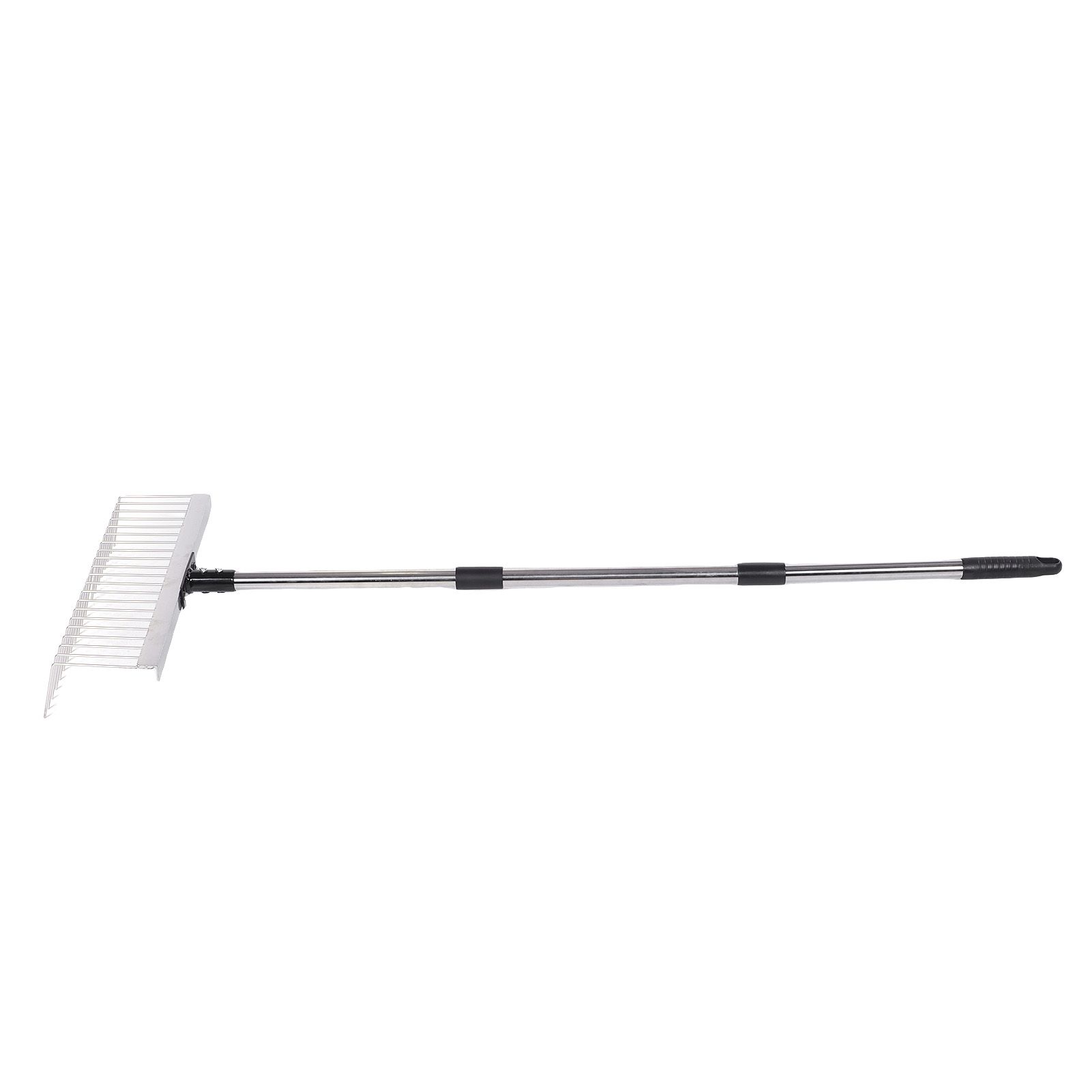 Bow Rake Garden Rake with Detachable Long Handle 21 Tines Garden Tool for view 8