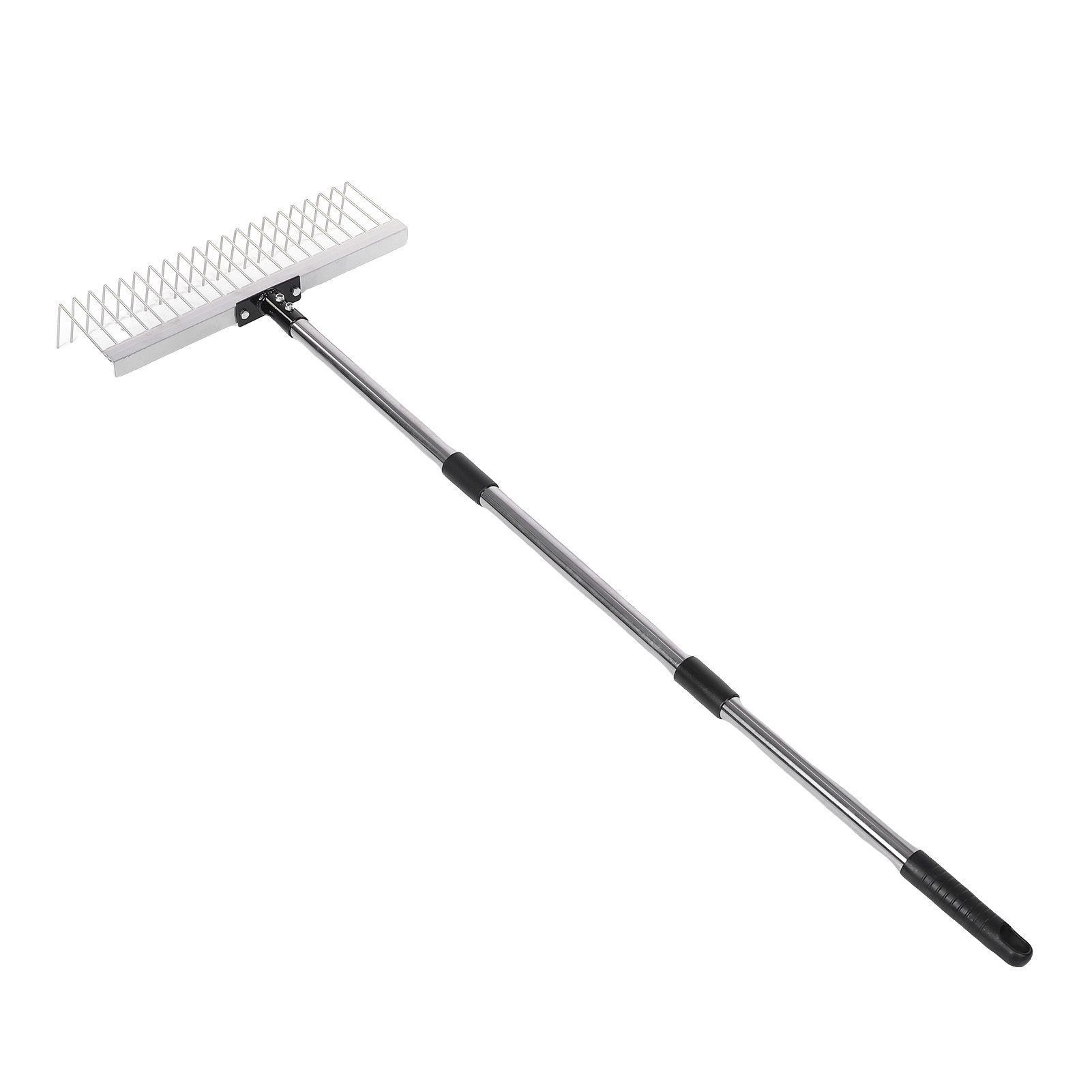 Bow Rake Garden Rake with Detachable Long Handle 21 Tines Garden Tool for view 9
