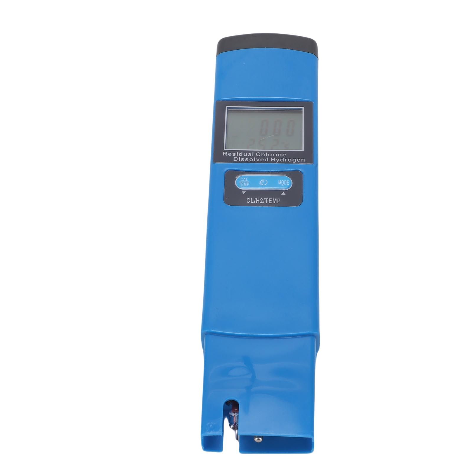Aquarium Water Meter 3 in 1 Design Digital Backlit Display Hydrogen Temp Water