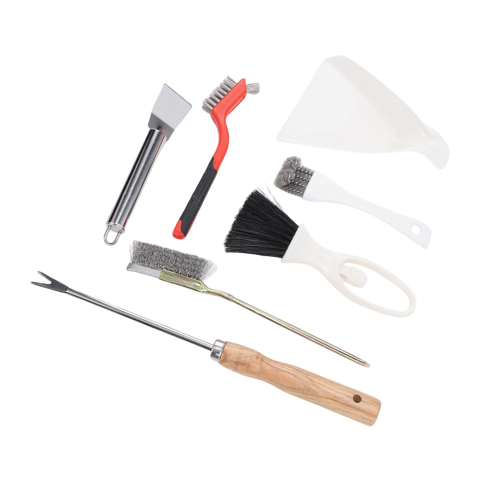 Bird Cage Cleaning Tools Set Stainless Steel Bird Cage Brushes with Fork view 6