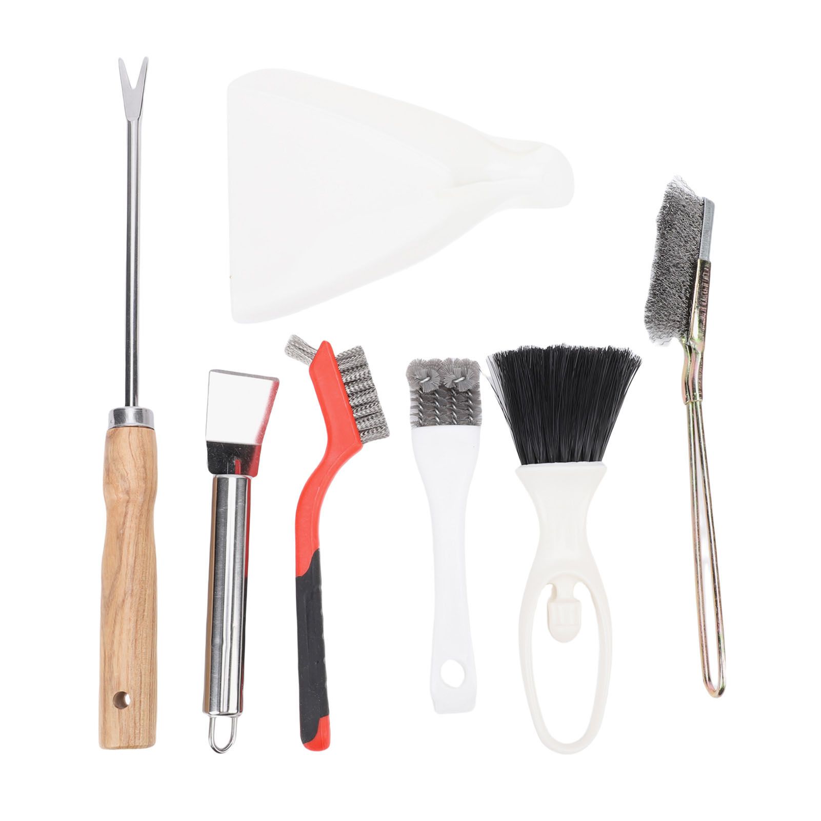 Bird Cage Cleaning Tools Set Stainless Steel Bird Cage Brushes with Fork view 8