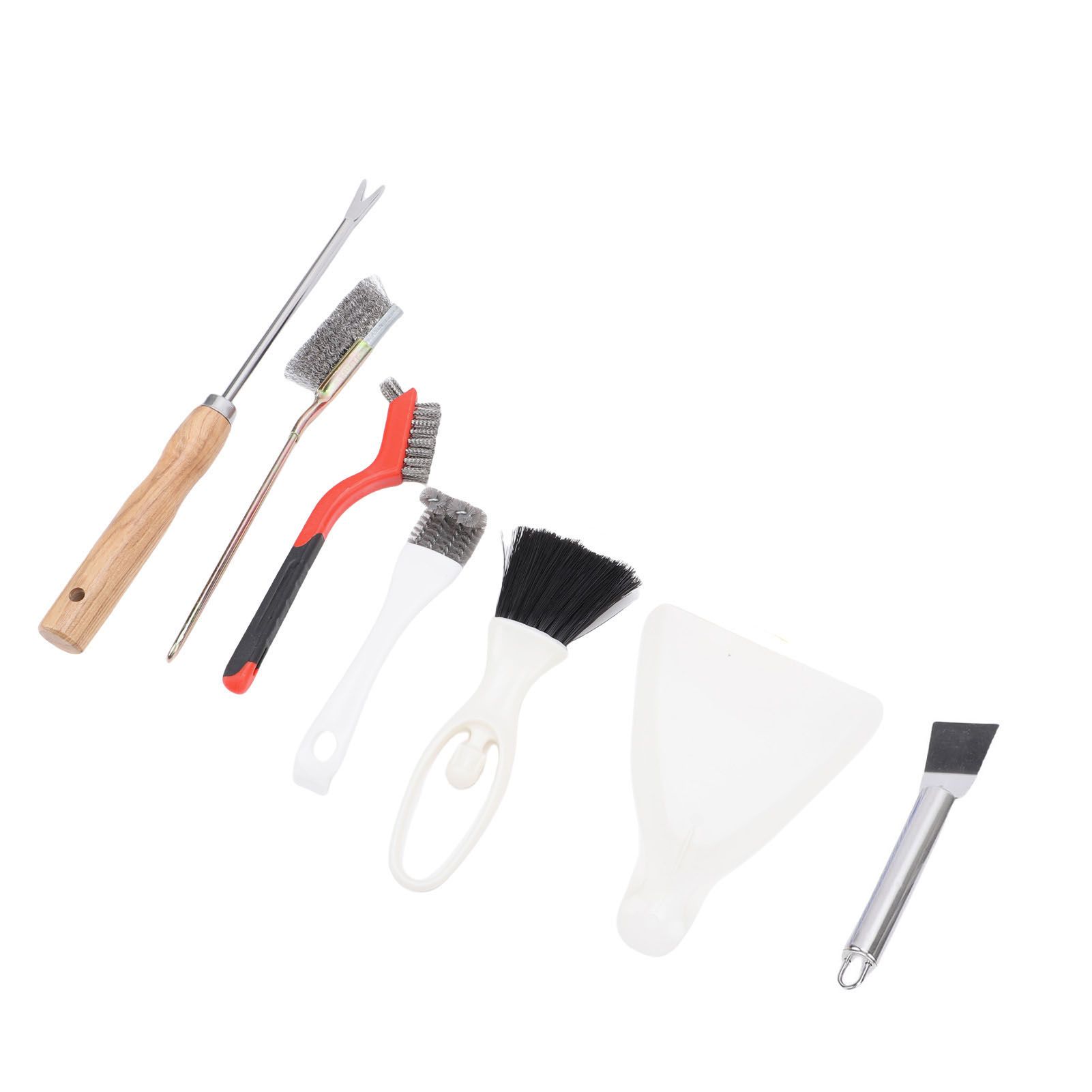 Bird Cage Cleaning Tools Set Stainless Steel Bird Cage Brushes with Fork view 9