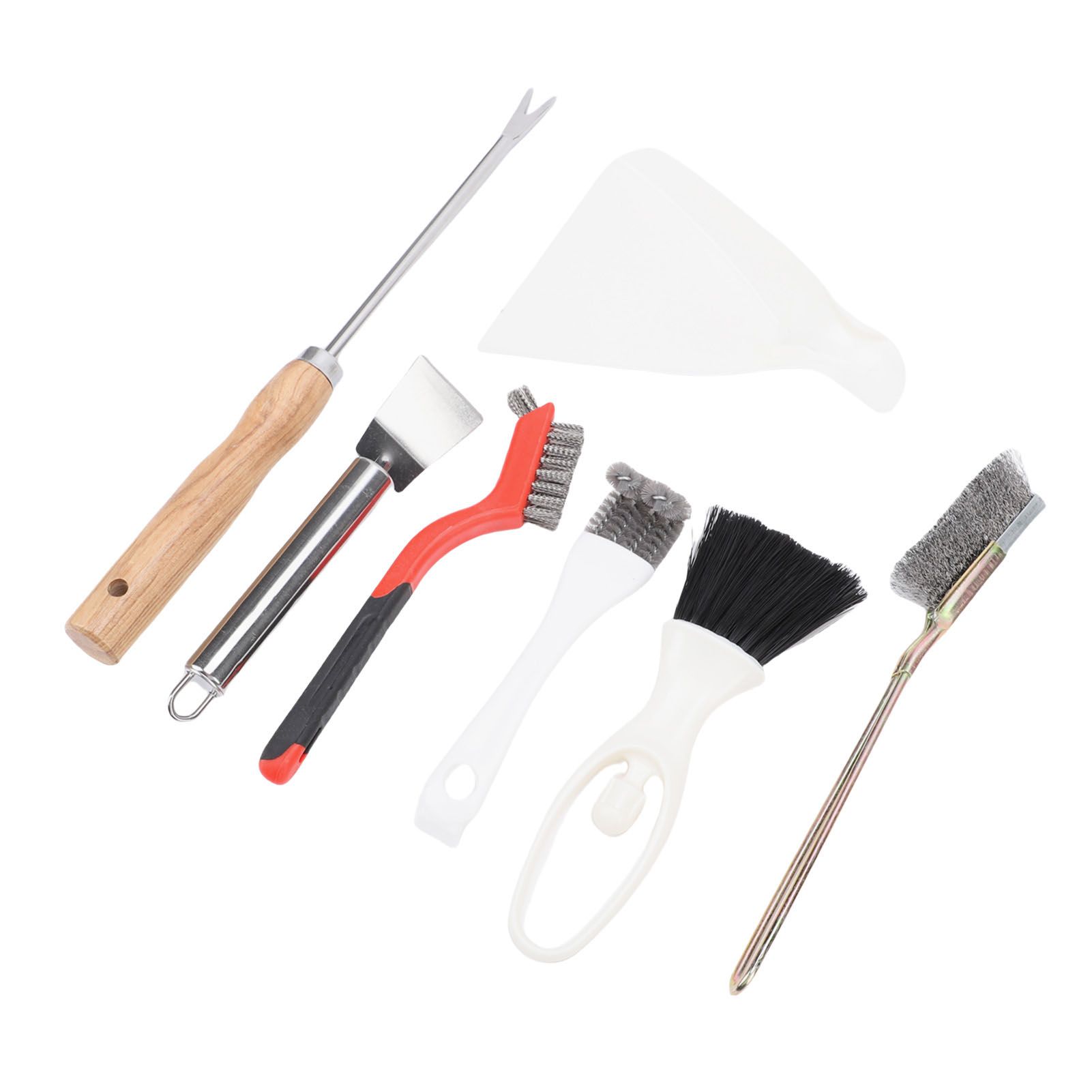 Bird Cage Cleaning Tools Set Stainless Steel Bird Cage Brushes with Fork view 11