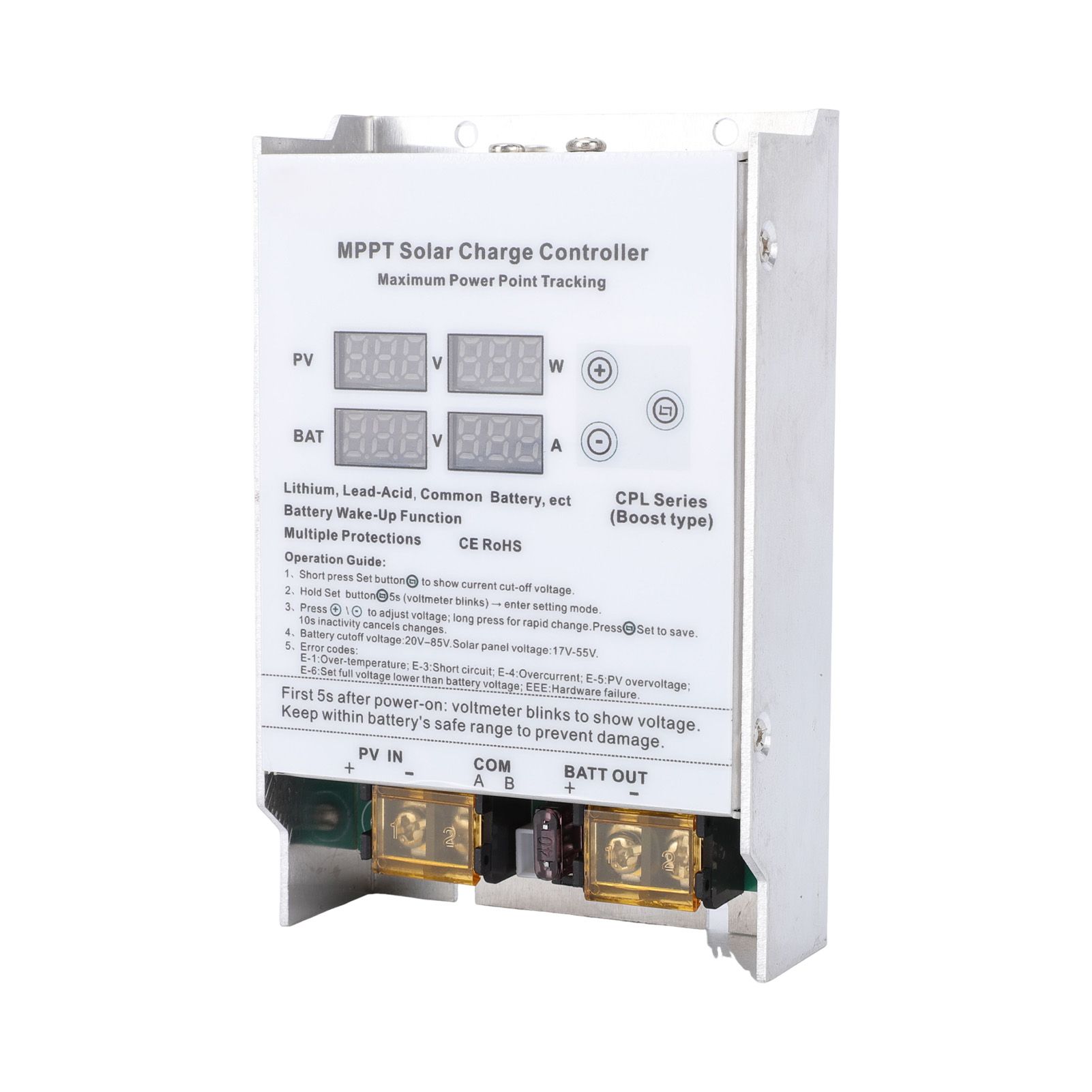 600W MPPT Solar Charge Controller Boost Regulator LED Display High Efficiency view 4