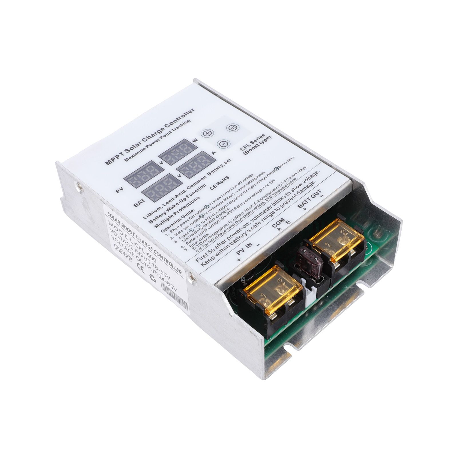 600W MPPT Solar Charge Controller Boost Regulator LED Display High Efficiency view 7