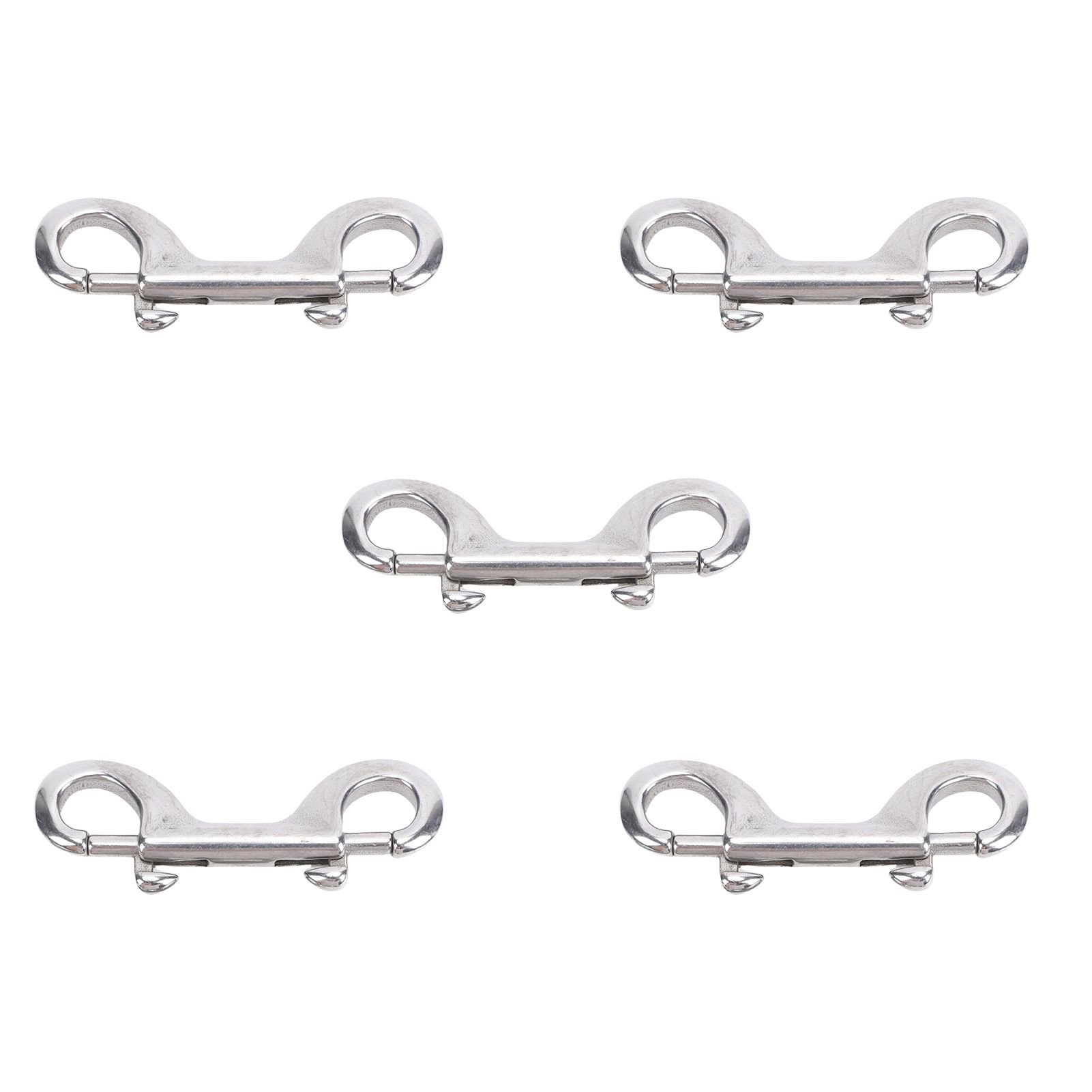 Stainless Steel Double Hook Snap Heavy Duty Clasp Snap for Ropes Chains view 4