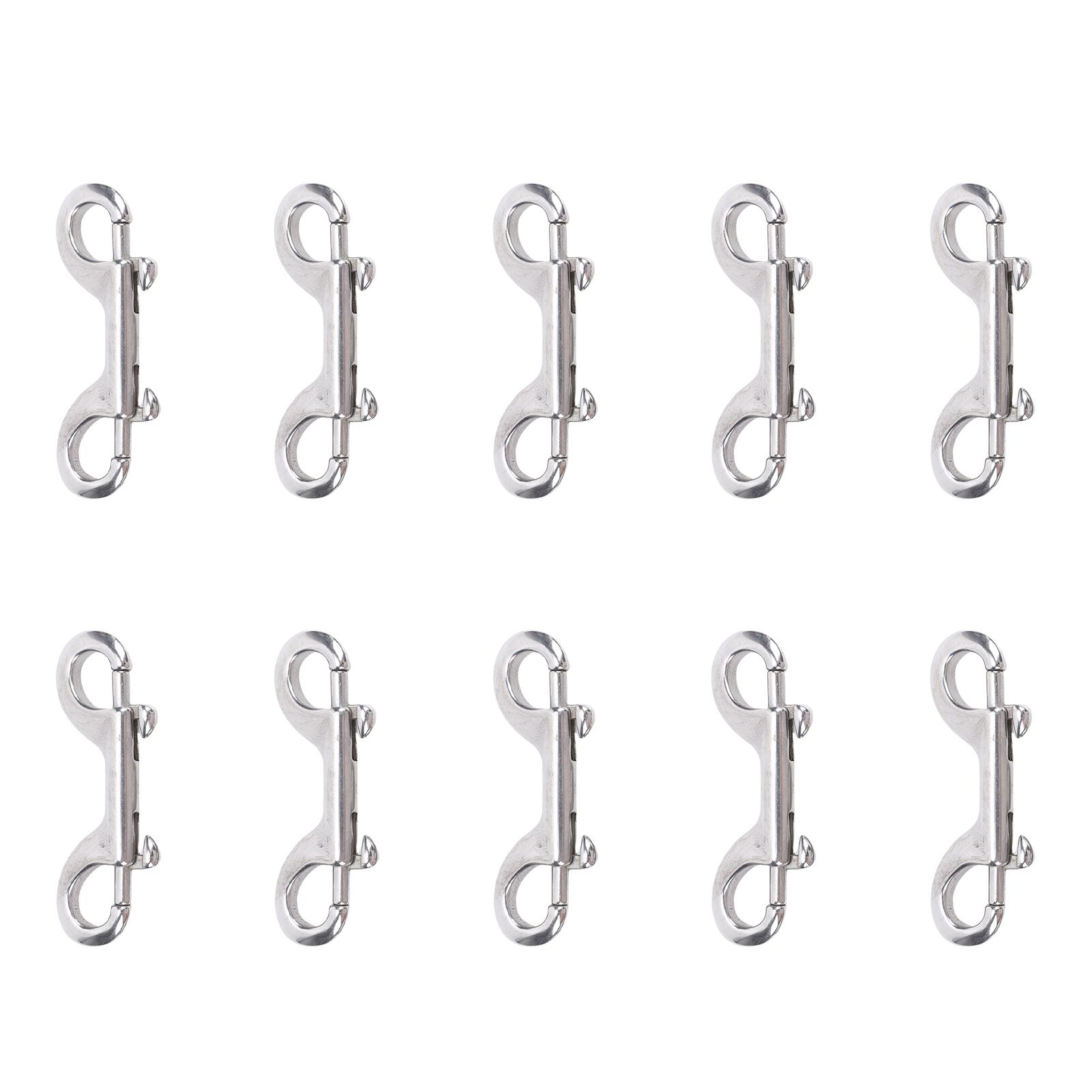 Stainless Steel Double Hook Snap Heavy Duty Clasp Snap for Ropes Chains view 7