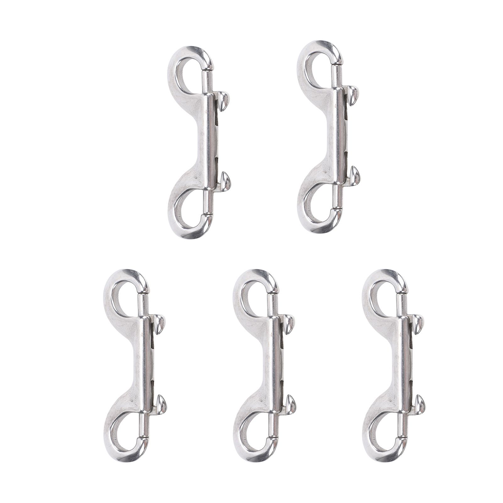 Stainless Steel Double Hook Snap Heavy Duty Clasp Snap for Ropes Chains view 6