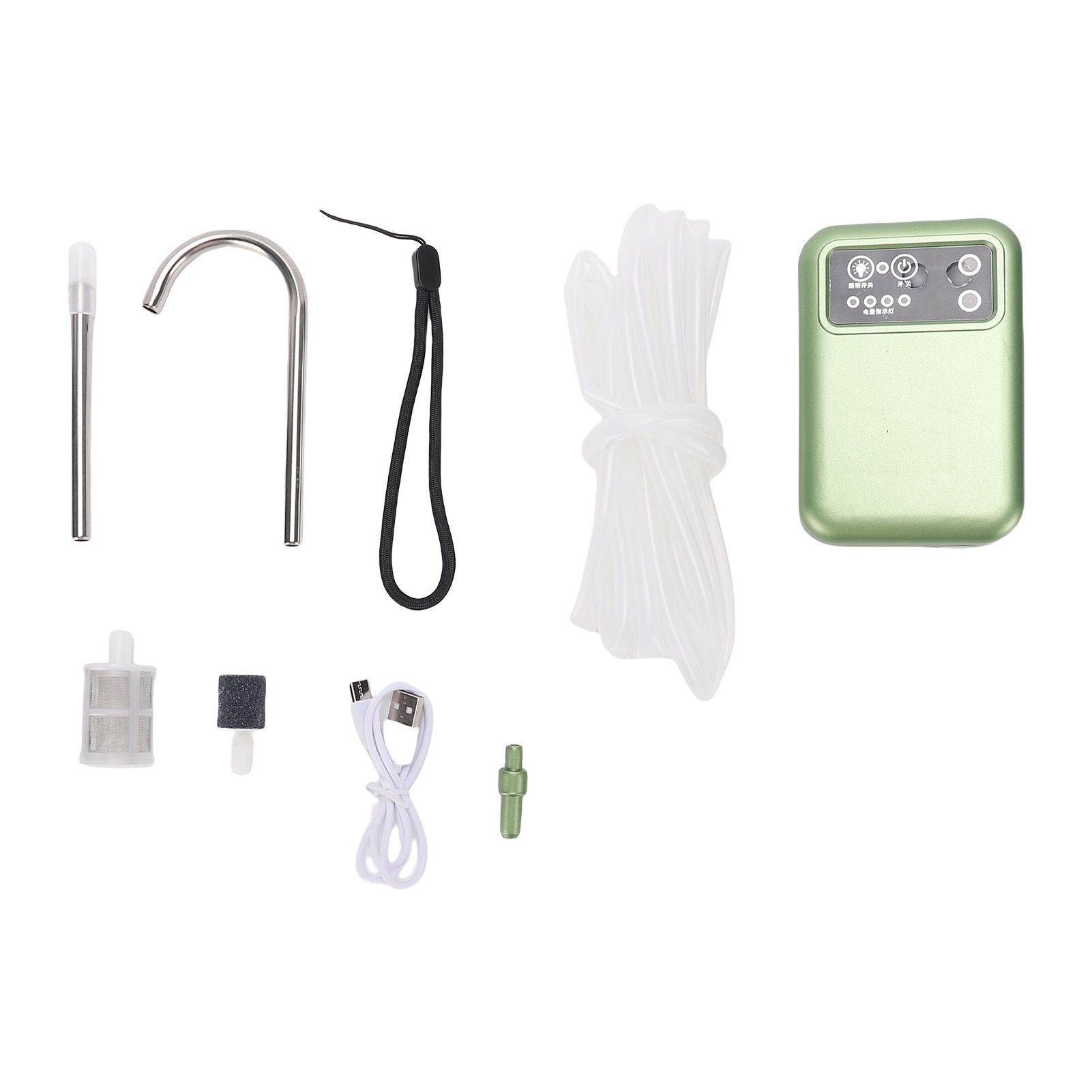 Electric Water Pump Oxygen Pump Smart Infrared Sensor LED Light Portable USB view 2