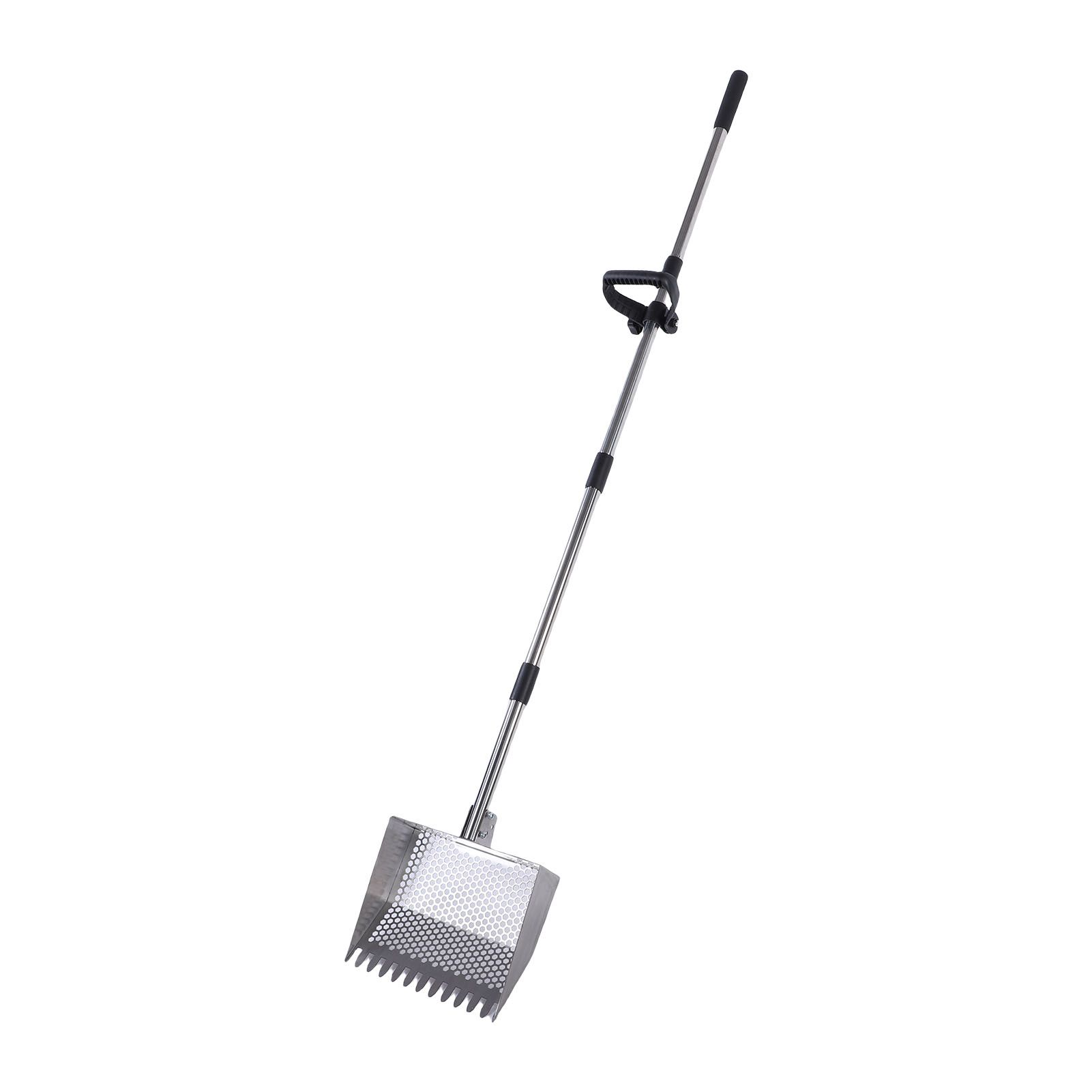 Chicken Poop Scooper Rake Stainless Steel Adjustable Chicken Litter Shovel for view 6