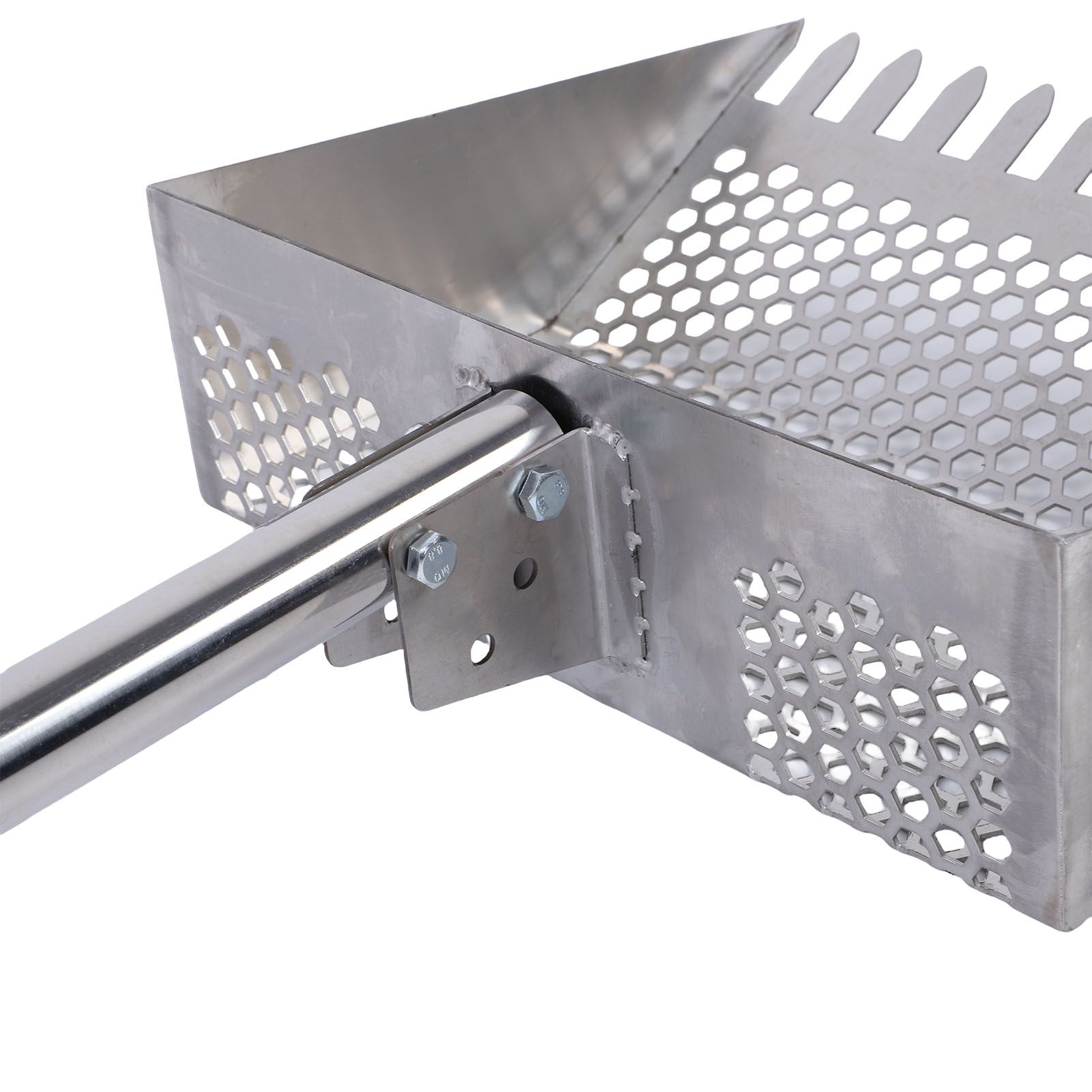 Chicken Poop Scooper Rake Stainless Steel Adjustable Chicken Litter Shovel for view 7