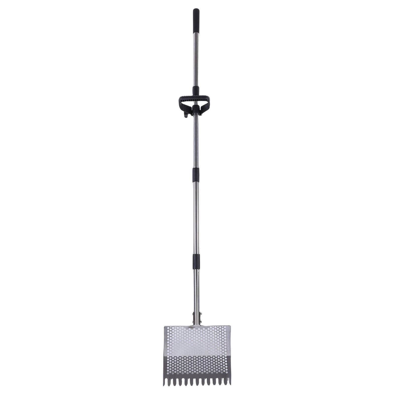 Chicken Poop Scooper Rake Stainless Steel Adjustable Chicken Litter Shovel for view 10