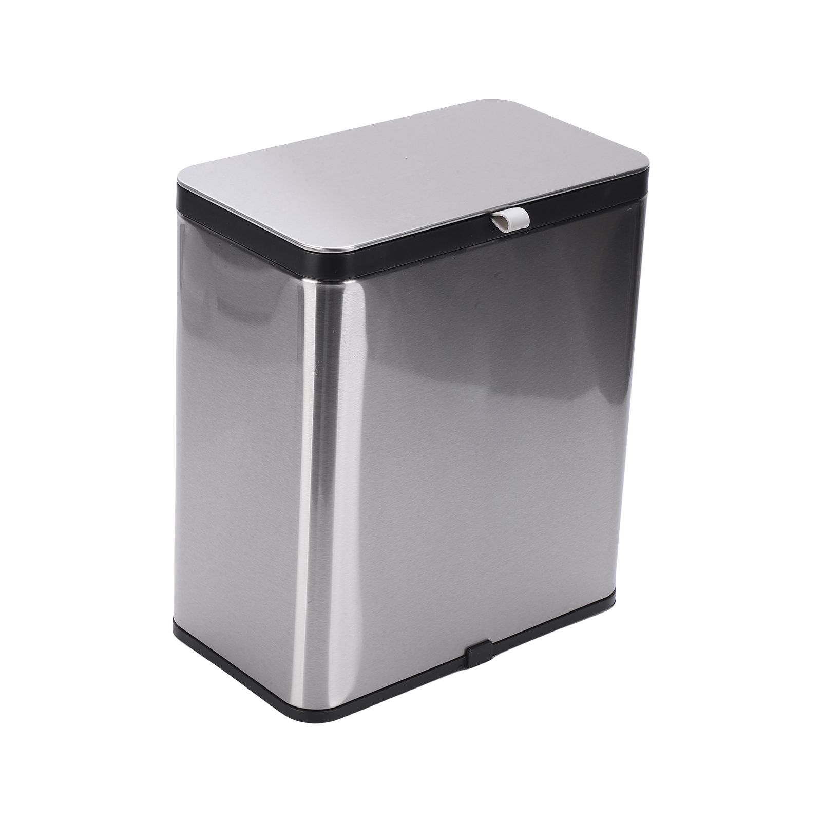 8L Stainless Steel Trash Can Square Design Wall-Mounted Kitchen Garbage Bin view 9
