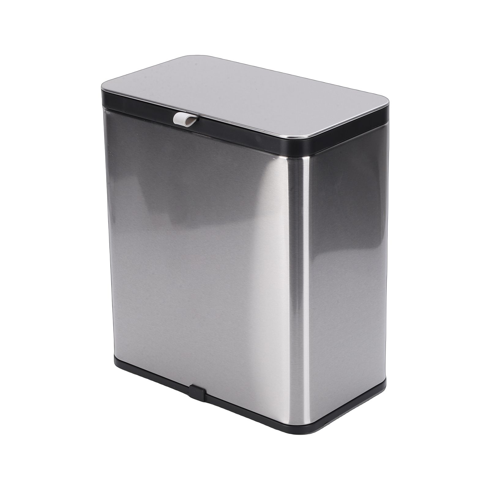 8L Stainless Steel Trash Can Square Design Wall-Mounted Kitchen Garbage Bin view 11