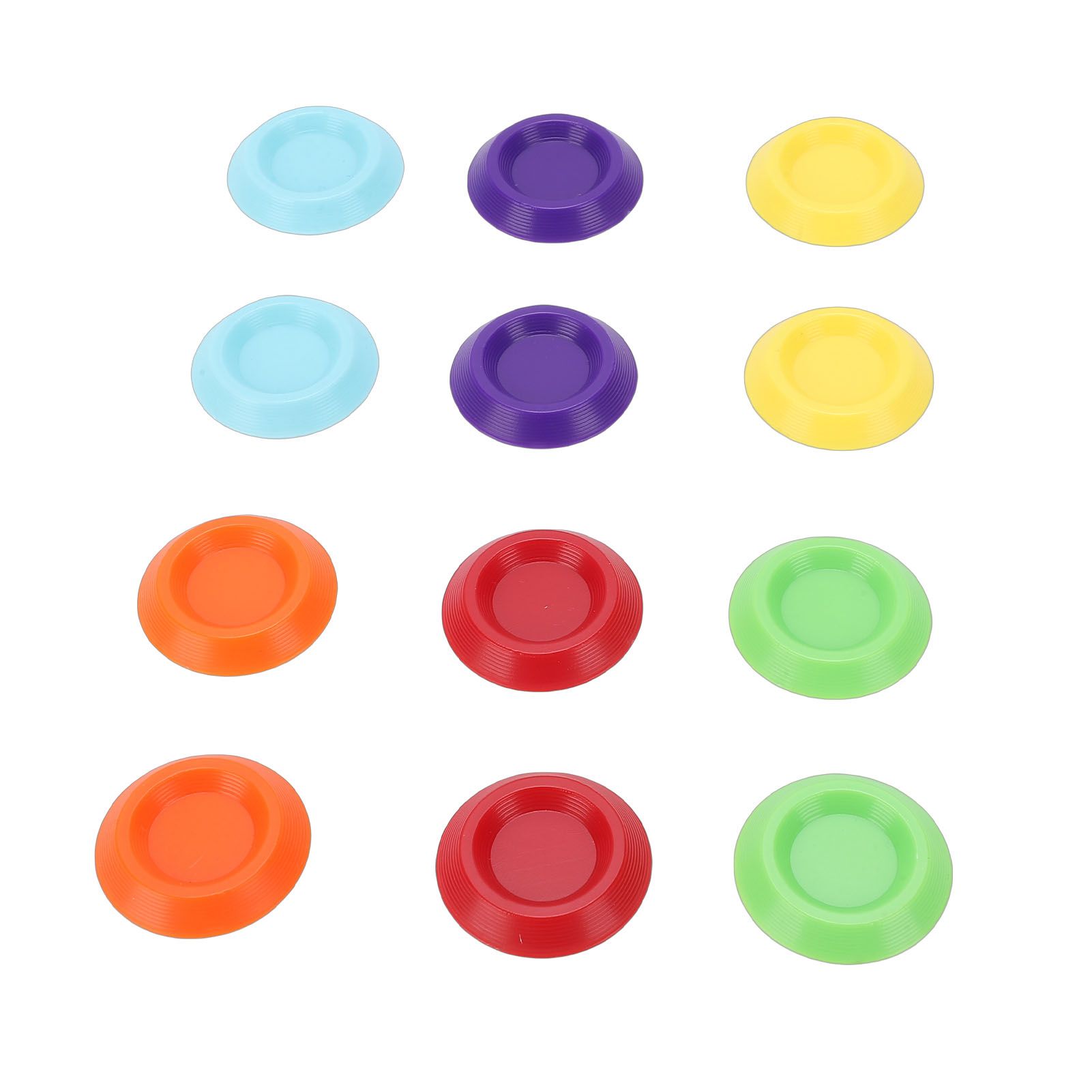 12PCS Tiny Food Dish 1.3 Inch Plastic Colorful Tiny Feeder Bowl for Isopods view 4