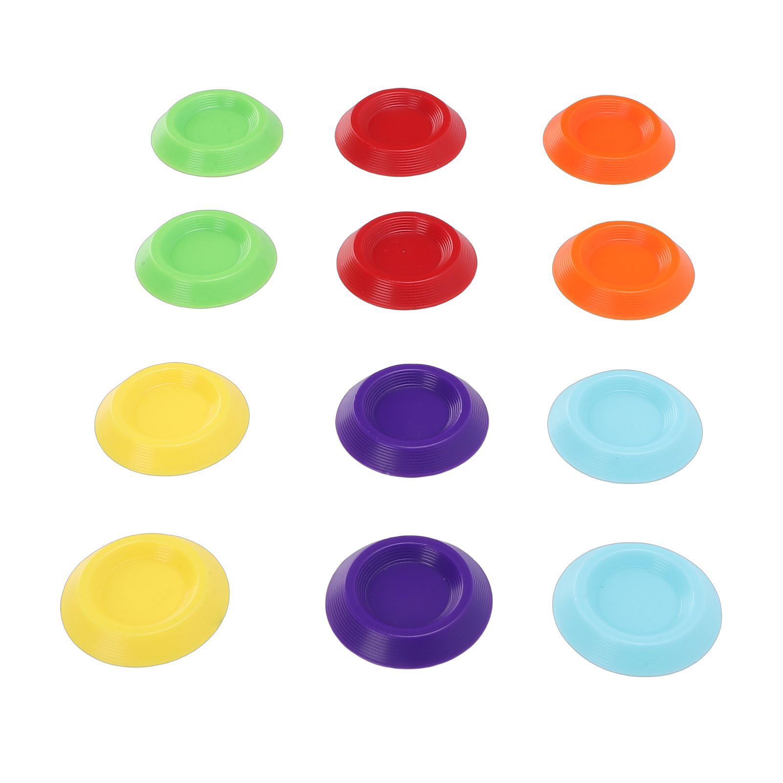 12PCS Tiny Food Dish 1.3 Inch Plastic Colorful Tiny Feeder Bowl for Isopods view 6