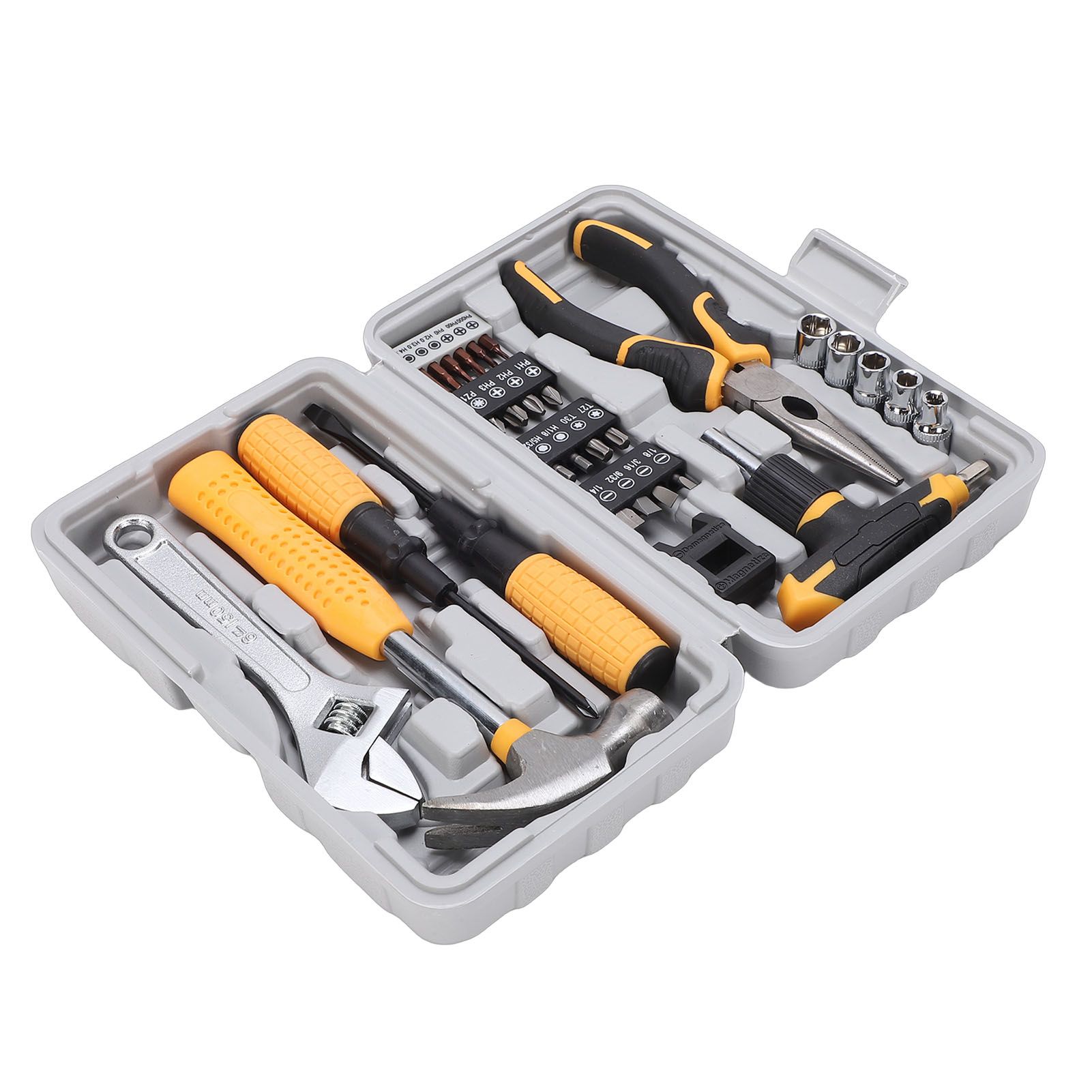 30 Pieces Magnetic T Handle Ratchet Wrench and Screwdriver Set Home Repair view 4