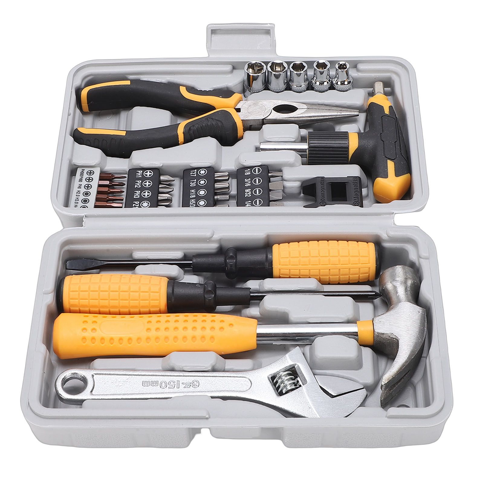 30 Pieces Magnetic T Handle Ratchet Wrench and Screwdriver Set Home Repair view 6
