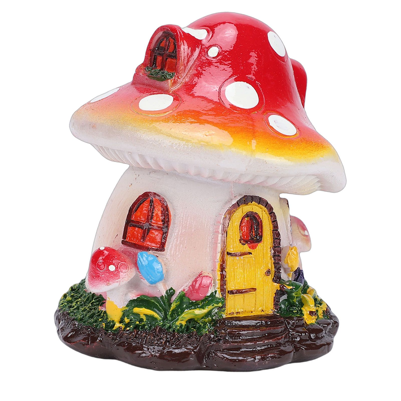 Miniature Mushroom House Resin Yard Decoration Mushroom Fairy House Statue for view 6