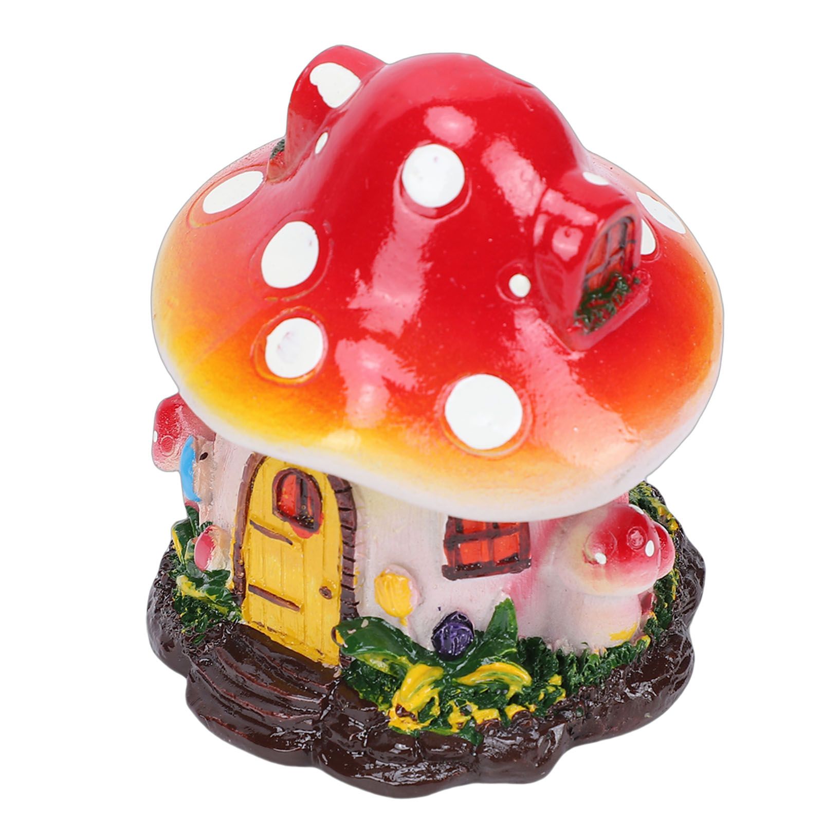 Miniature Mushroom House Resin Yard Decoration Mushroom Fairy House Statue for view 8