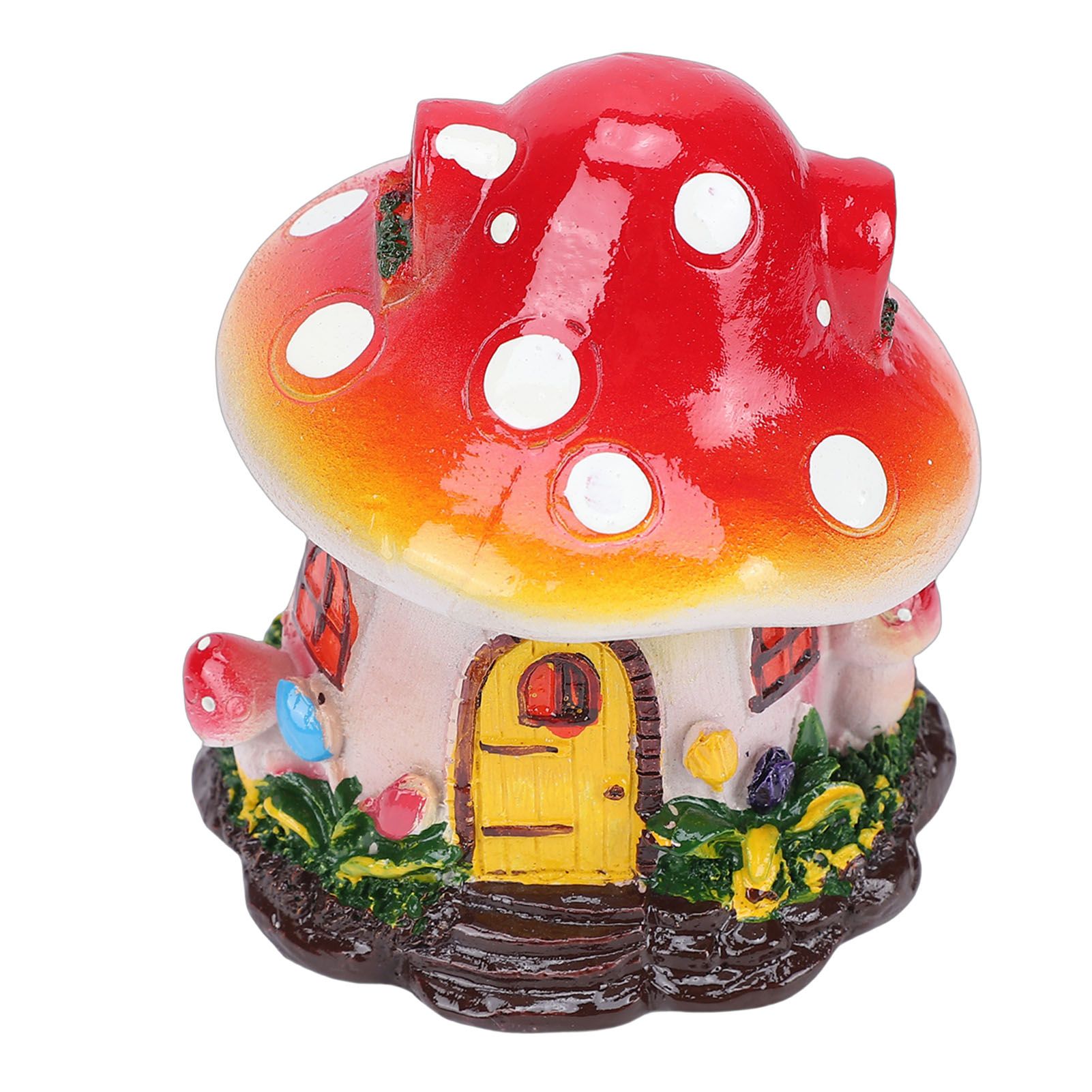 Miniature Mushroom House Resin Yard Decoration Mushroom Fairy House Statue for view 9