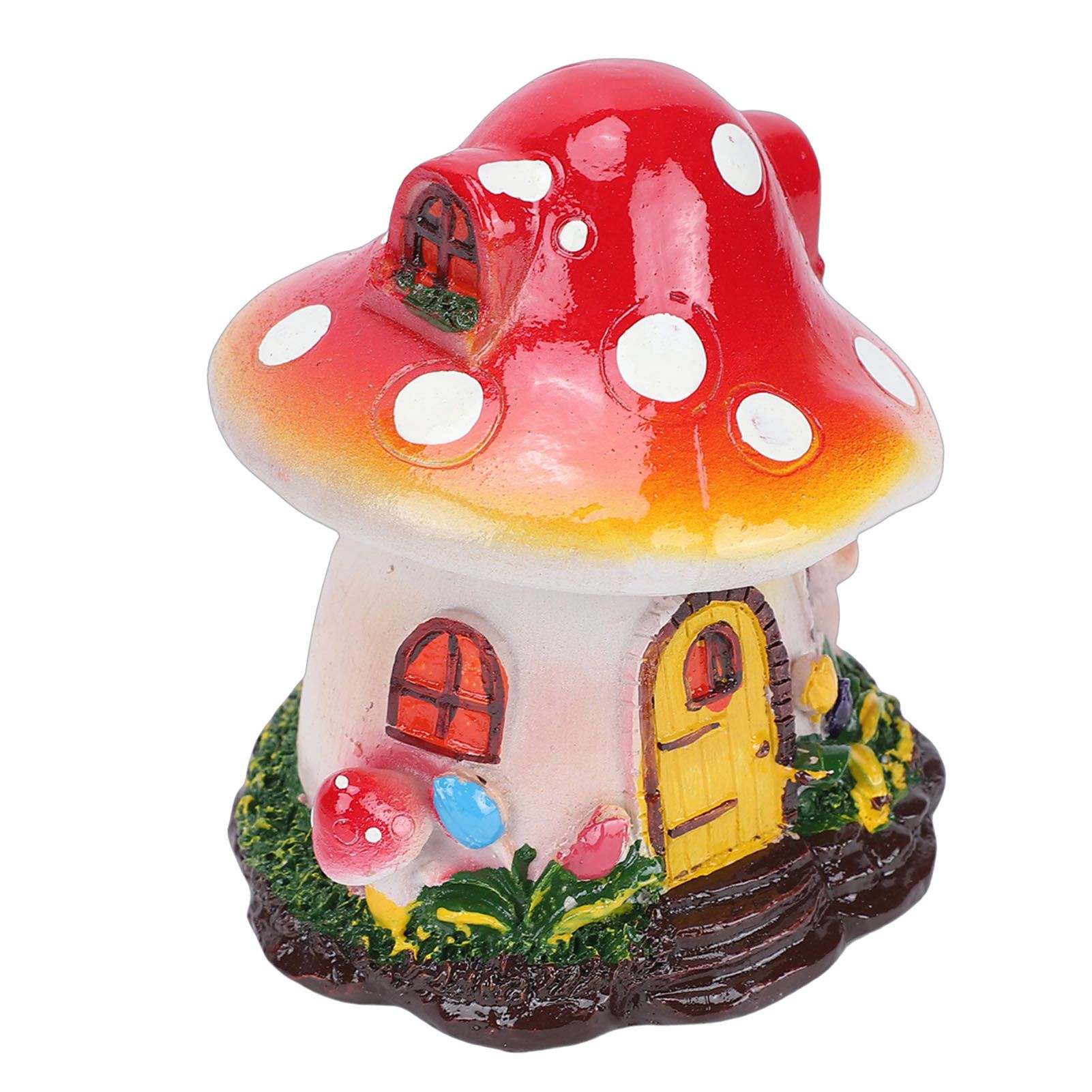 Miniature Mushroom House Resin Yard Decoration Mushroom Fairy House Statue for view 10