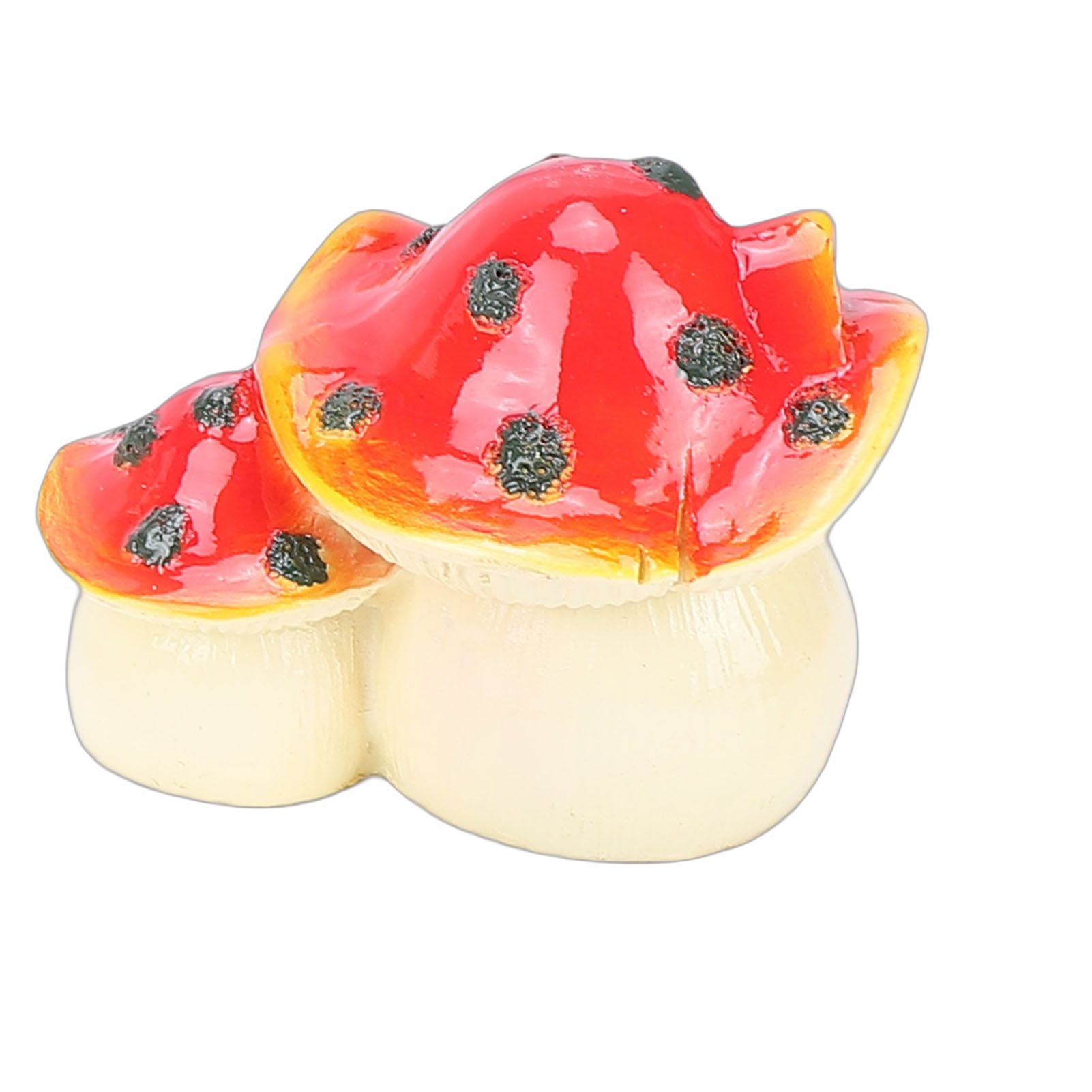 3pcs Mushroom House Statues Violet Red Yellow Resin Small Mushroom House view 7