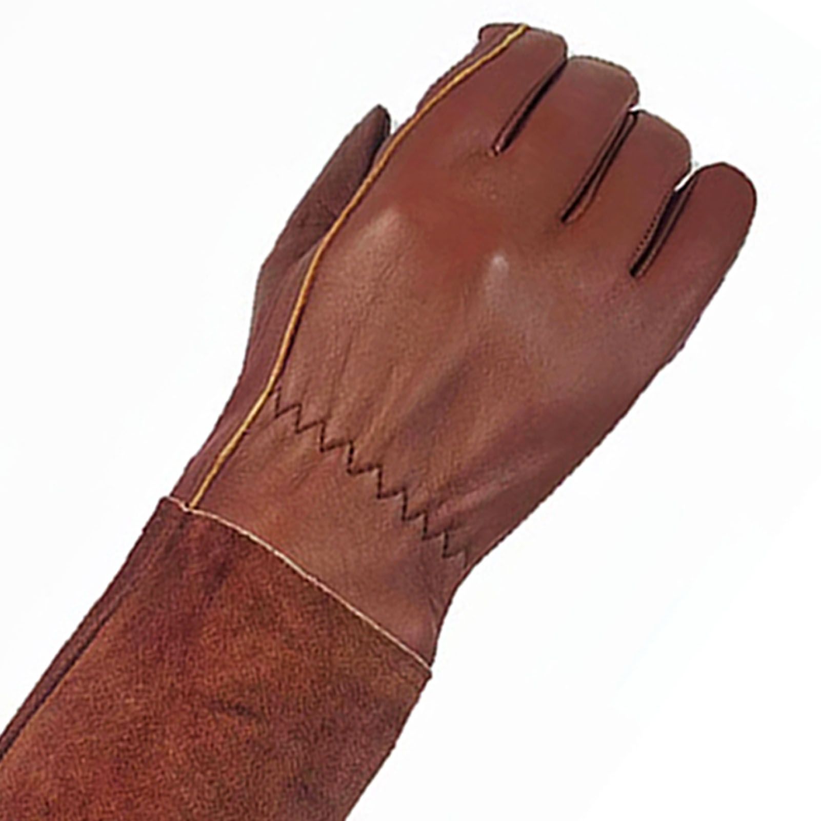 Long Gardening Gloves Cowhide Leather Breathable Thorn Proof Rose Pruning view 7