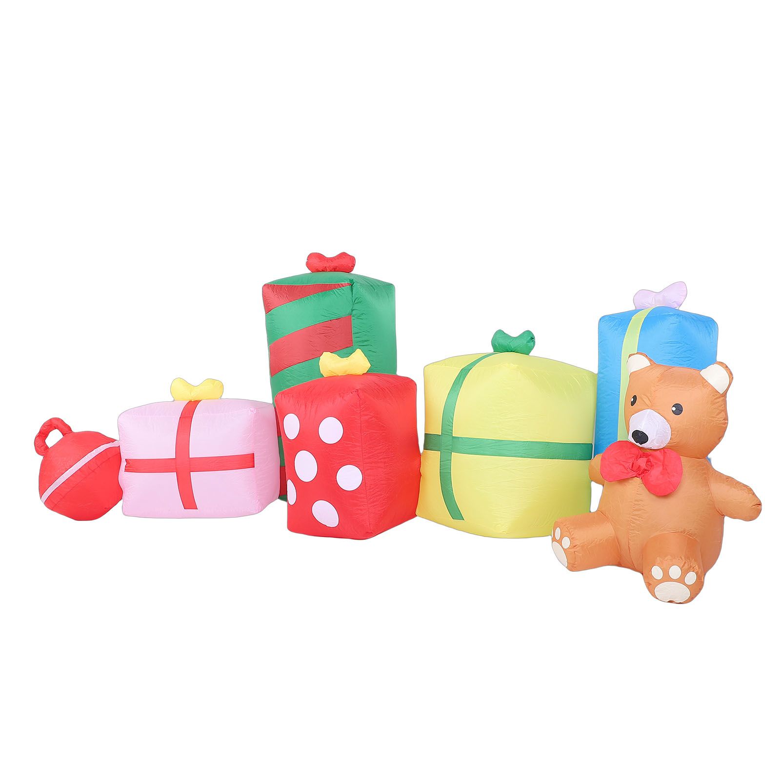 9.8ft Xmas Inflatables Outdoor Decorations Gift Boxes and Bear Blow Up Yard view 6