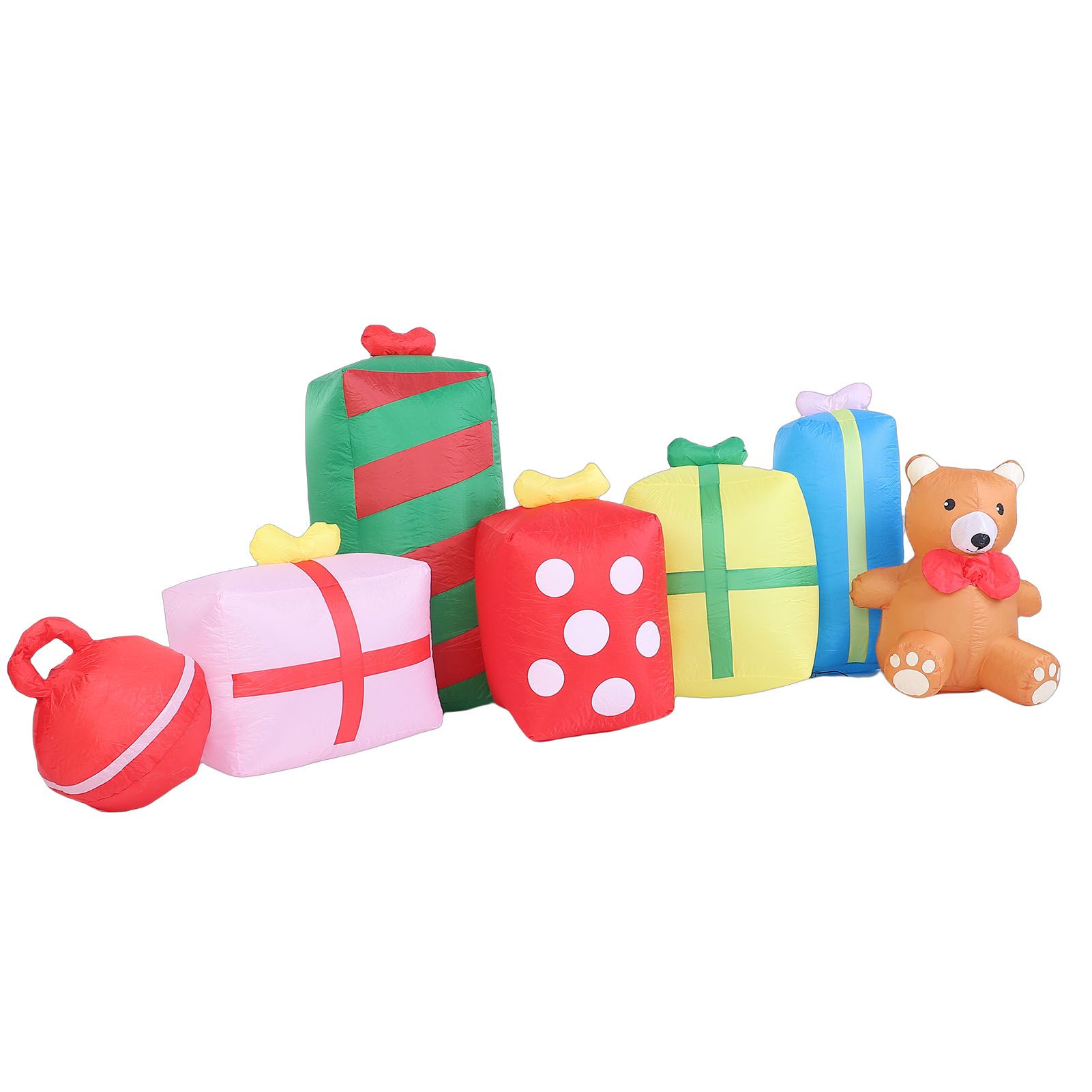 9.8ft Xmas Inflatables Outdoor Decorations Gift Boxes and Bear Blow Up Yard view 10