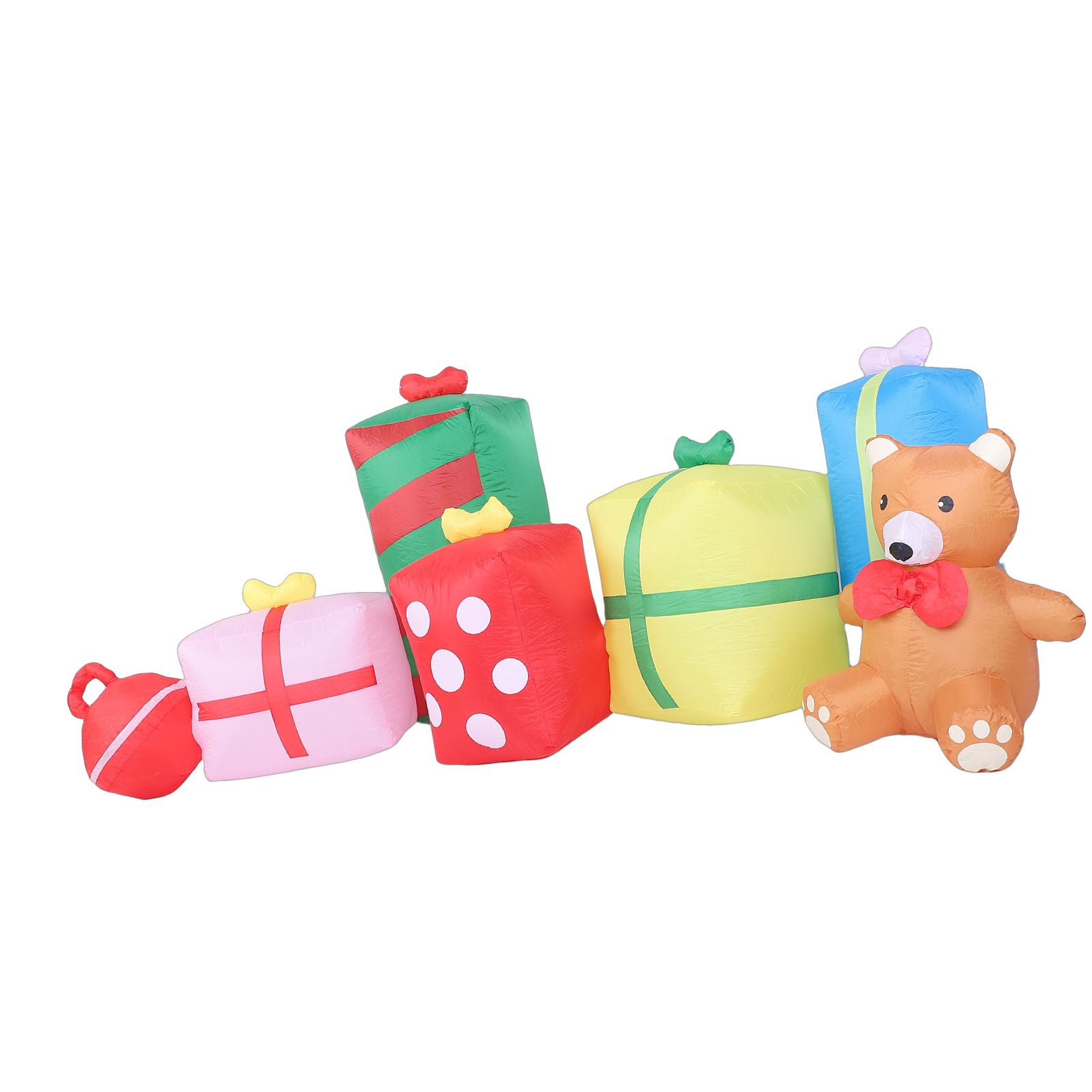 9.8ft Xmas Inflatables Outdoor Decorations Gift Boxes and Bear Blow Up Yard view 4